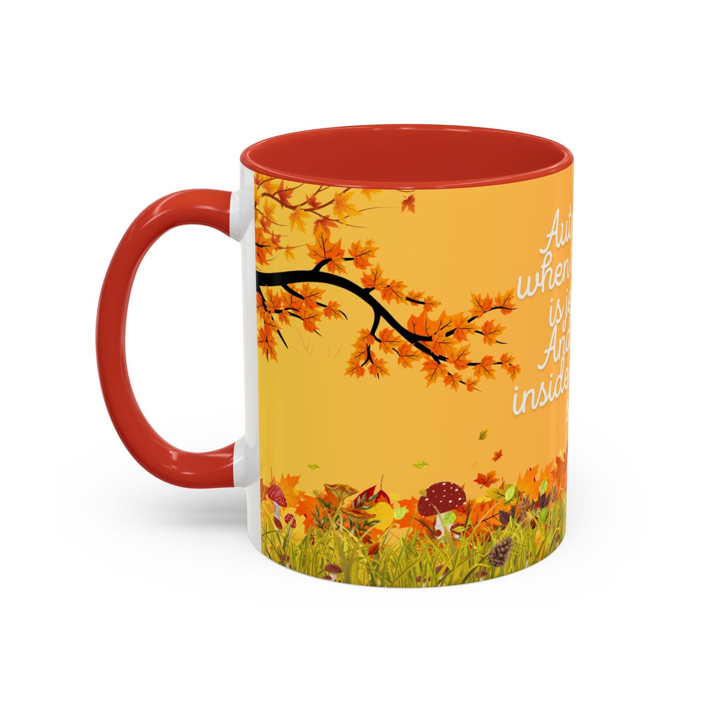 Autumn Vibes Coffee Mug, Perfect for Fall, Seasonal Decor, Gifts for Nature Lovers, Hot Drinks, Cozy Mornings