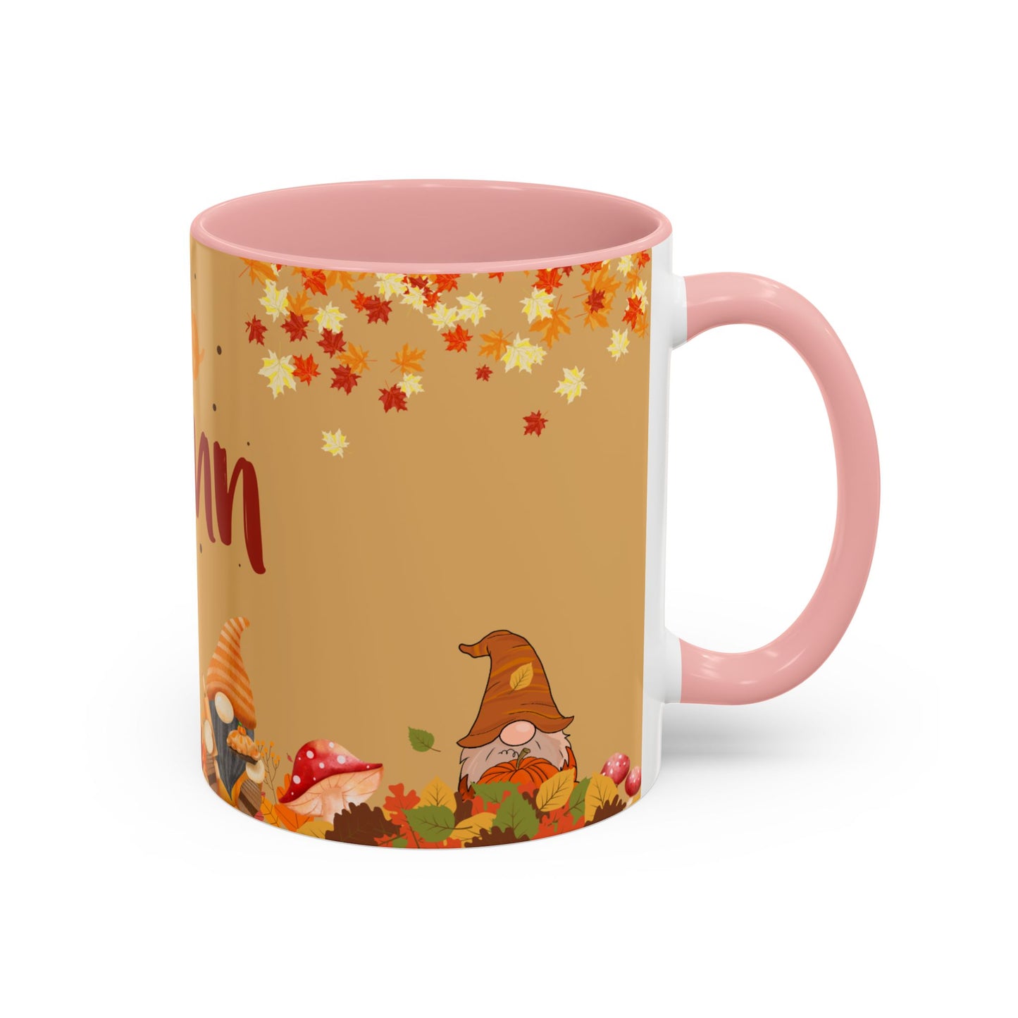Autumn Accent Coffee Mug - Fall Decor, Seasonal Gift, Thanksgiving, Cozy Hot Beverage Cup, Autumn Vibes