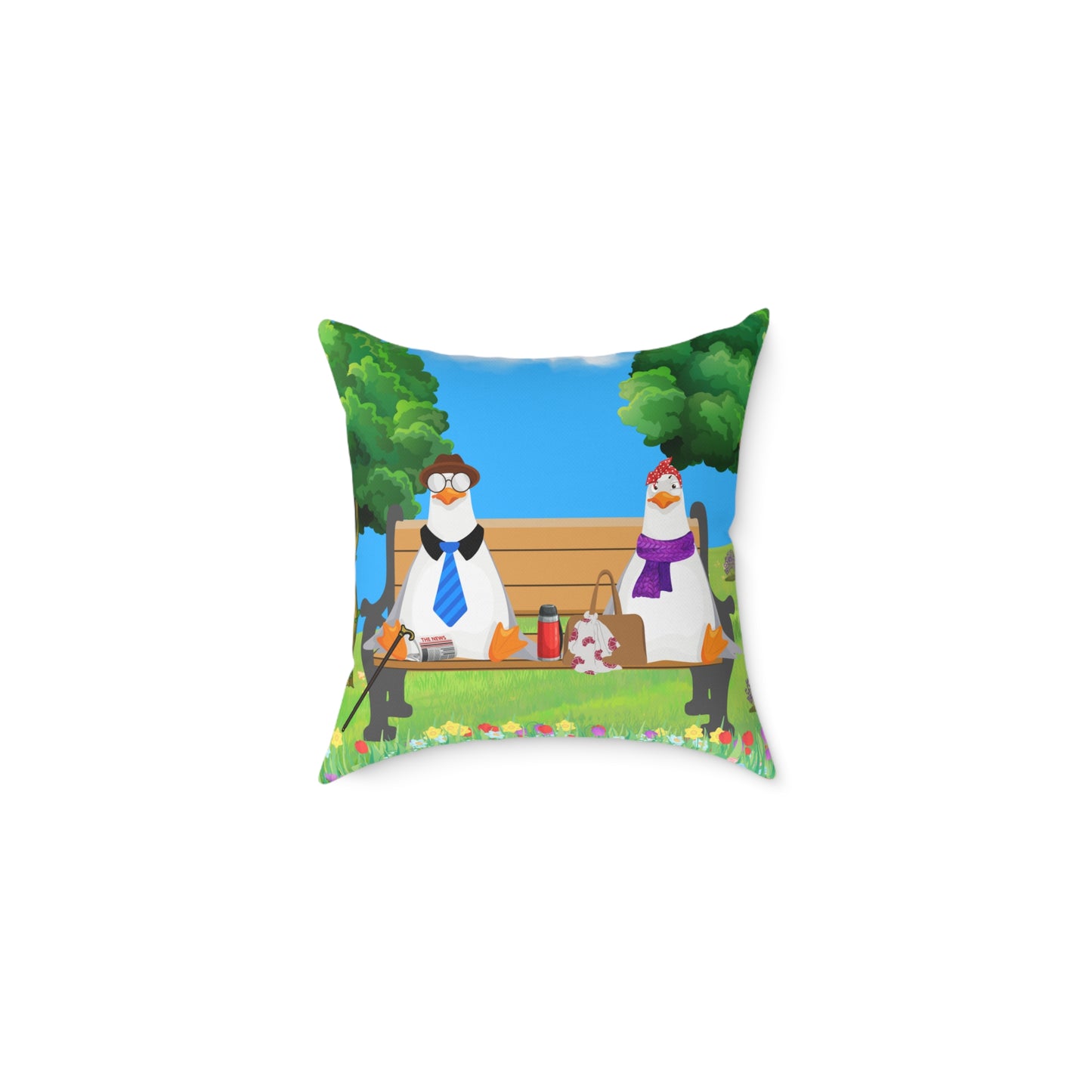Charming Farm Animal Pillow, Decorative Cushion for Home Decor, Gift for Farm Lovers, Cute Animal Artwork, Cozy Living Room Accent