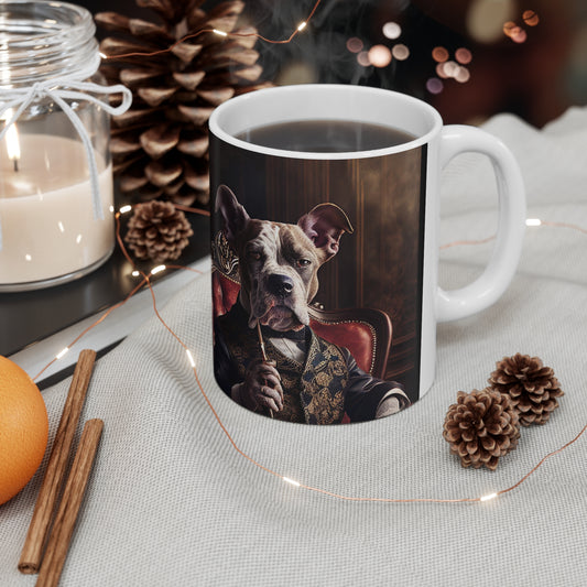 Regal Dog Ceramic Coffee Cup - 11oz & 15oz
