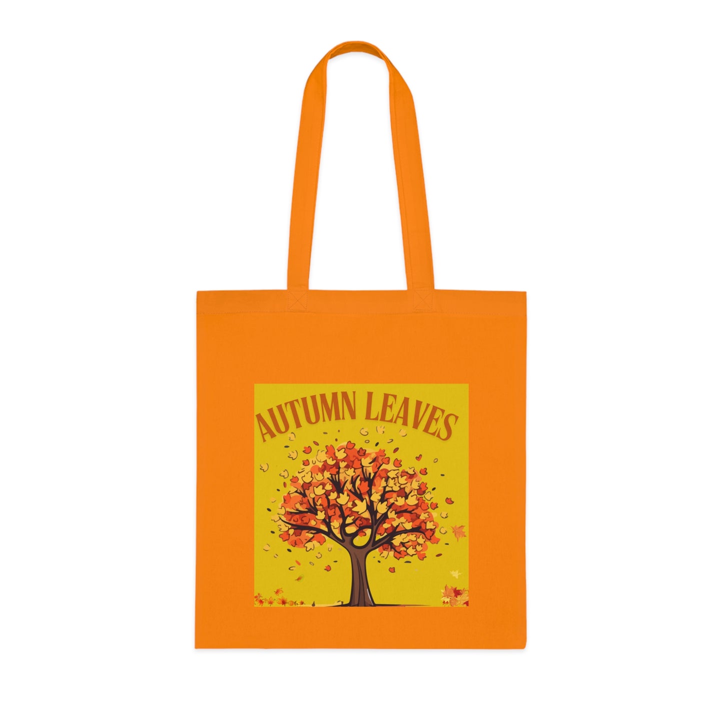 Autumn Leaves Cotton Tote Bag | Fall Shopping Bag, Eco-Friendly Canvas Tote, Thanksgiving Gift, Seasonal Style, Tree Design