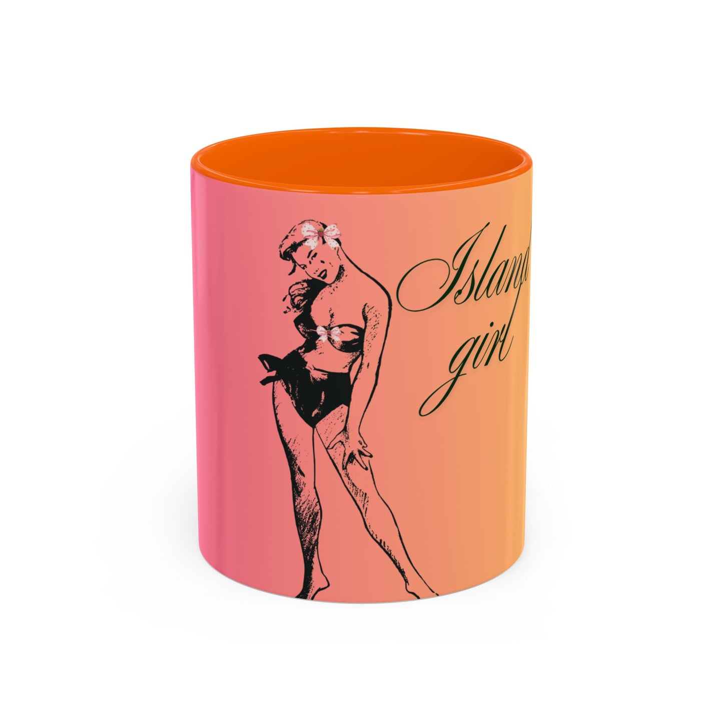 Vibrant Accent Coffee Mug - Island Girl Design, Perfect for Beach Lovers, Gift for Any Occasion, Unique Home Decor, Summer Vibes, [...]