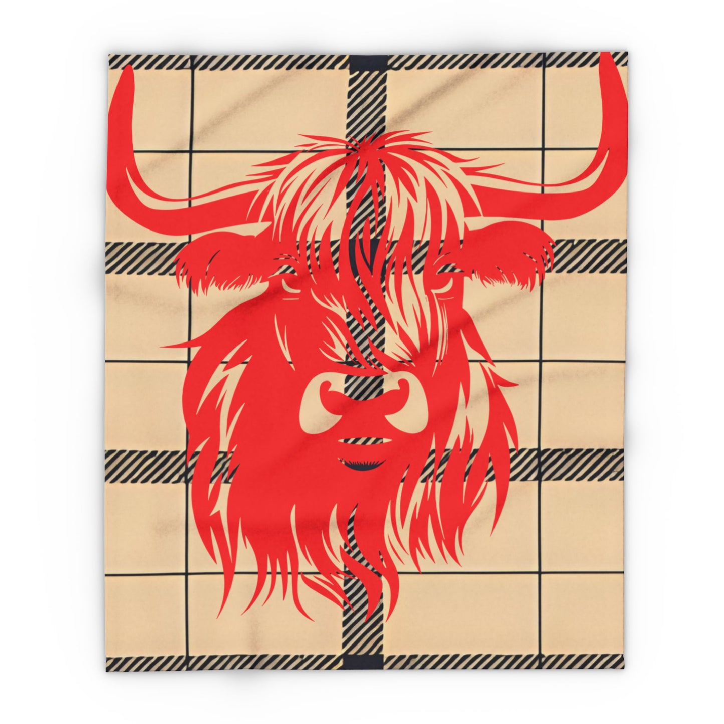 Cozy Highlander Fleece Blanket - Warm Throw for Home Decor, Camping, Cozy Nights, Rustic Gifts, Celebration