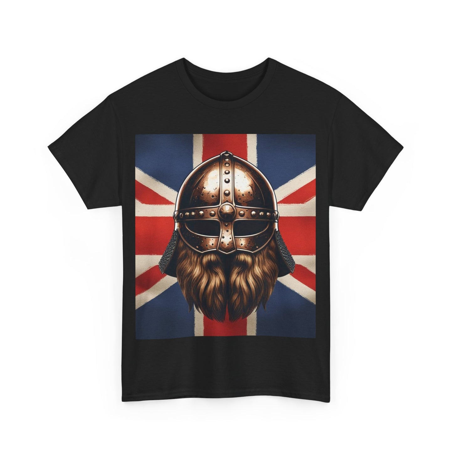 Viking Warrior Cotton Tee, Unisex Graphic T-Shirt, Norse Mythology Shirt, Unique Gift for Dad, Casual Outfit for Men and Women