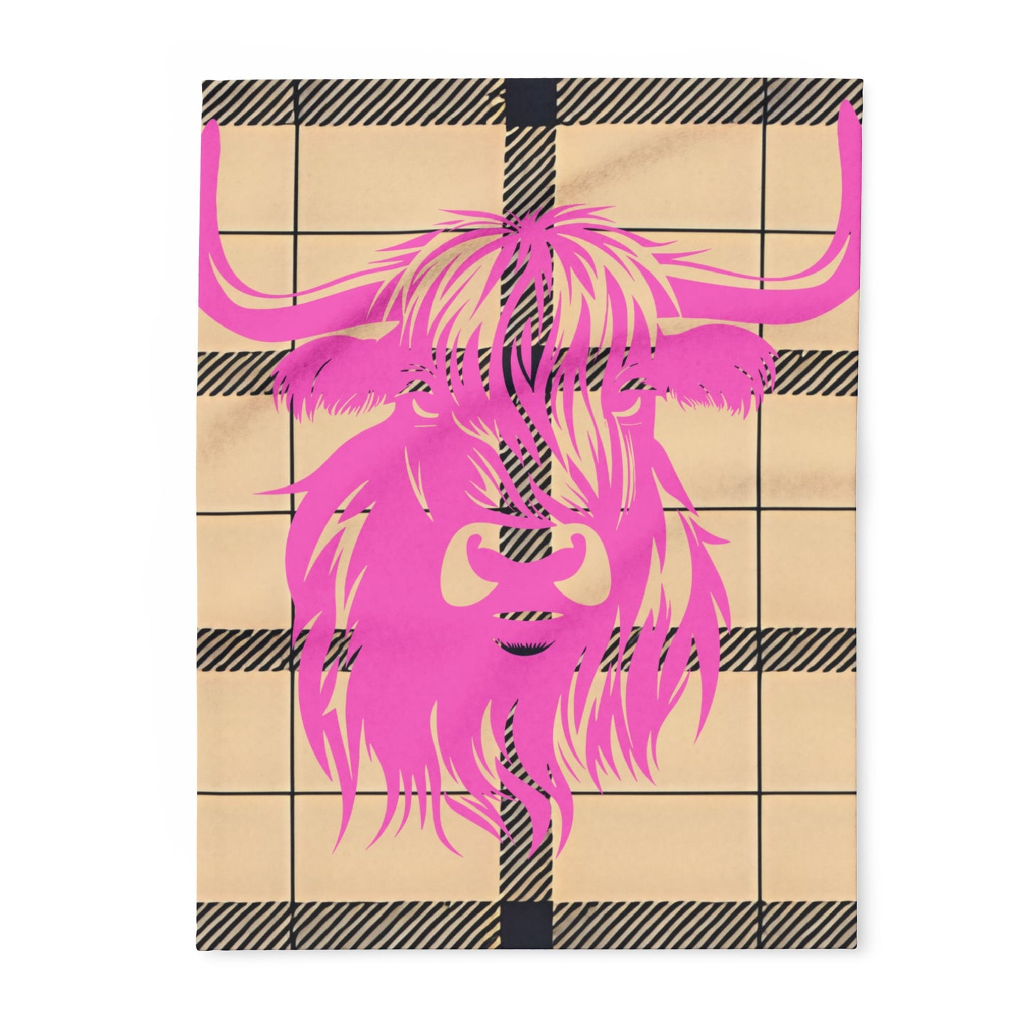 Cozy Highland Cattle Fleece Blanket | Warm Throw for Home Decor, Gift for Animal Lovers, Unique Present for Birthdays, Cozy Nights