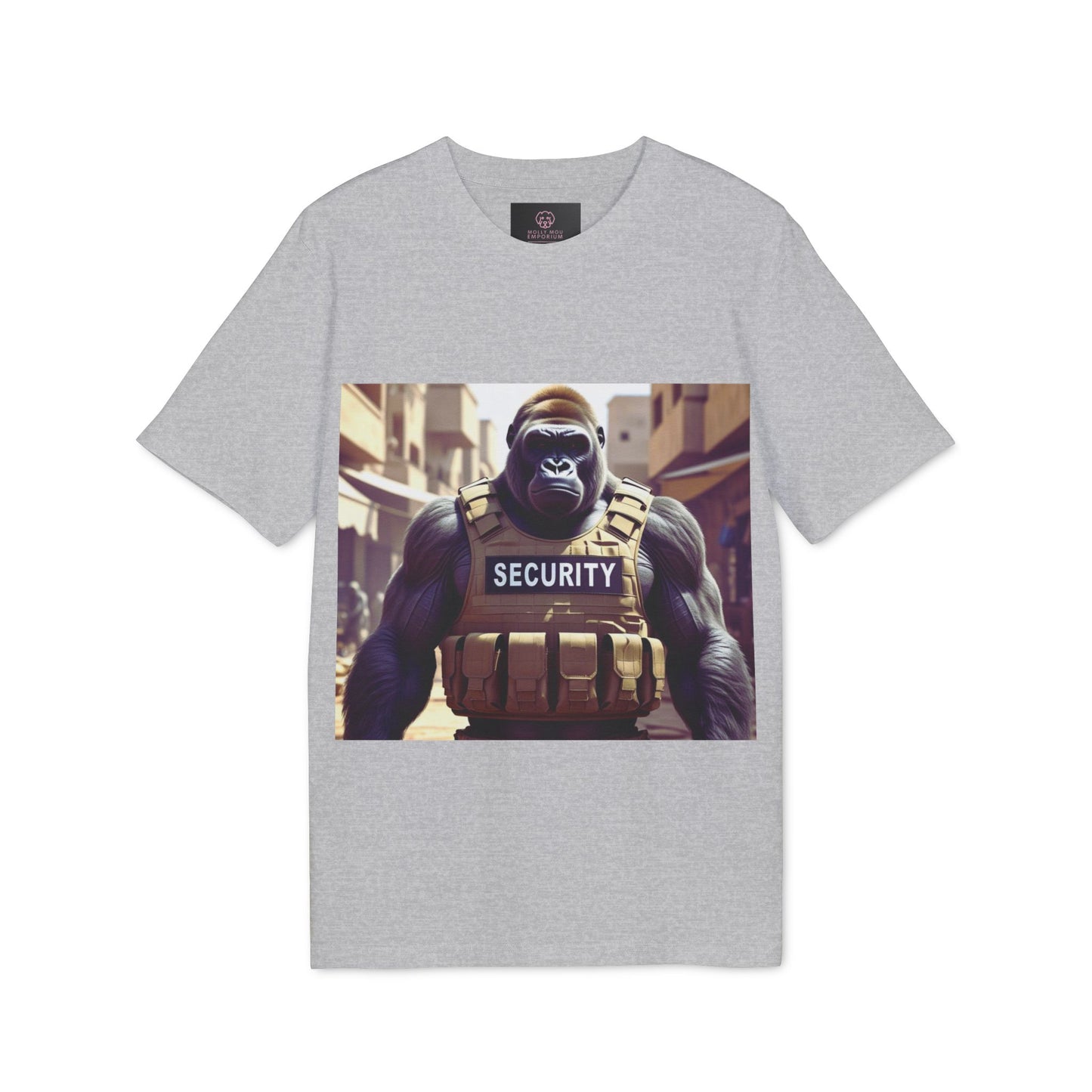 Security Gorilla T-Shirt, Funny Graphic Tee, Unisex Humor Shirt, Gift for Creators, Casual Wear, Streetwear Style