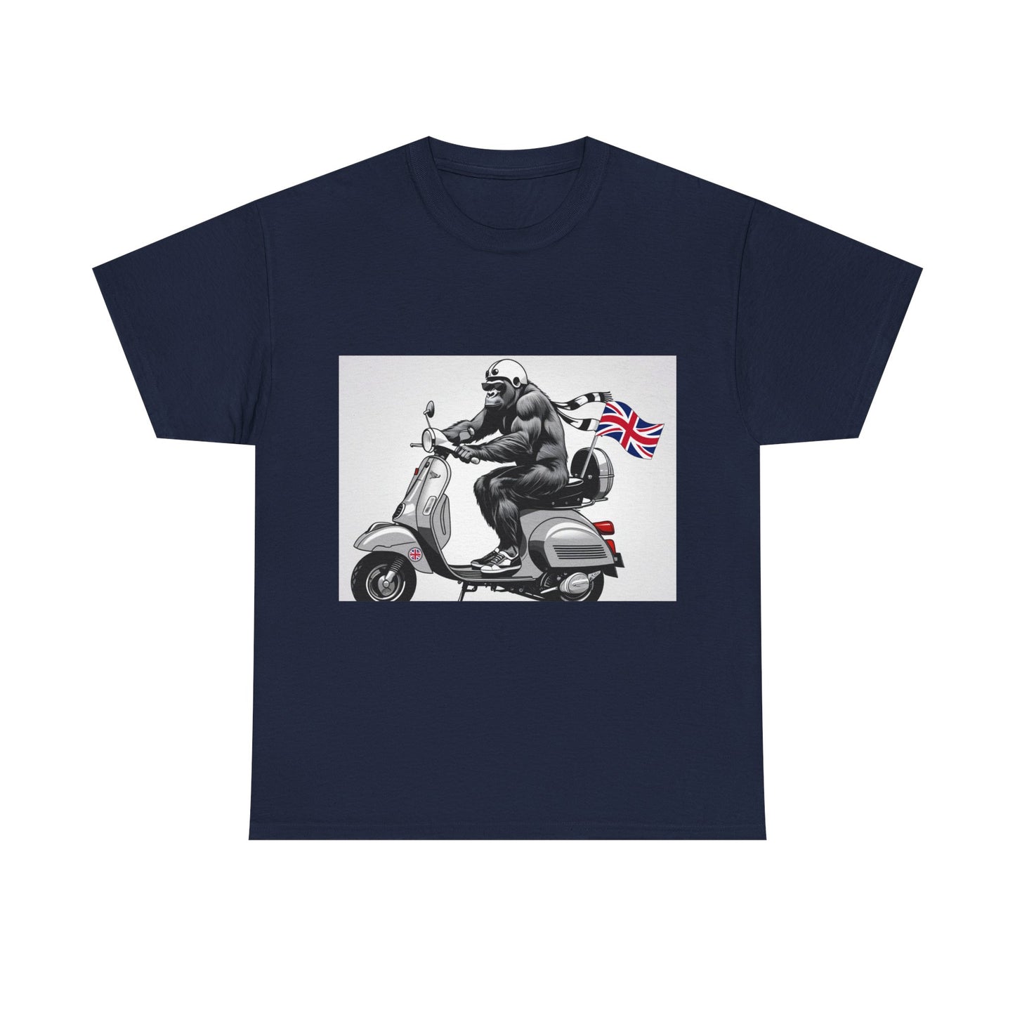 Cool Gorilla Scooter Tee, Unisex Graphic Tee, Fun Animal T-Shirt, Unique Gift for Him, Casual Summer Shirt, Motorcycle Enthusiast Apparel