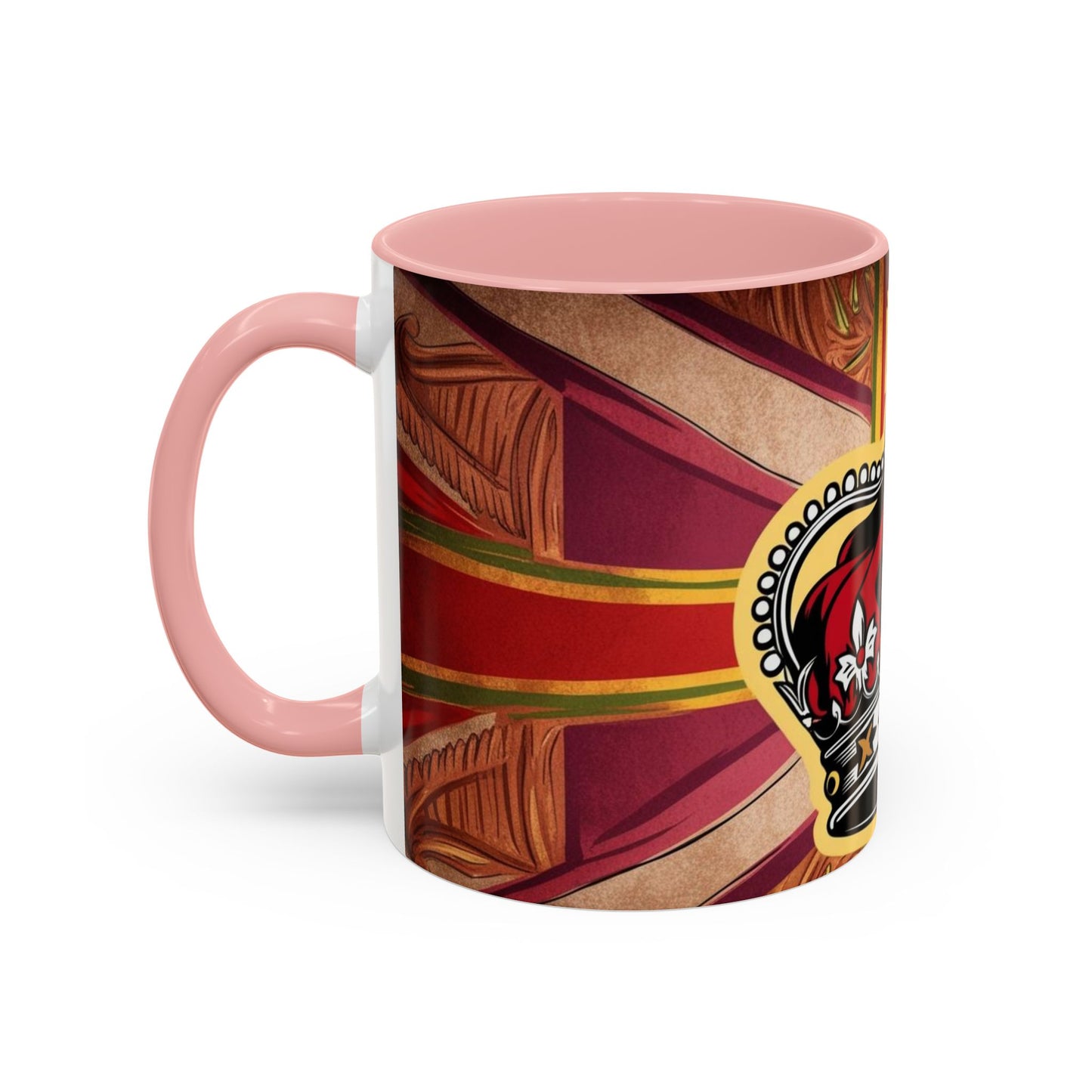 Crown Accent Coffee Mug: Royal Decor, Gift for Coffee Lovers, Unique Mug for Home, Office, Birthdays, Special Occasions, Artful Design