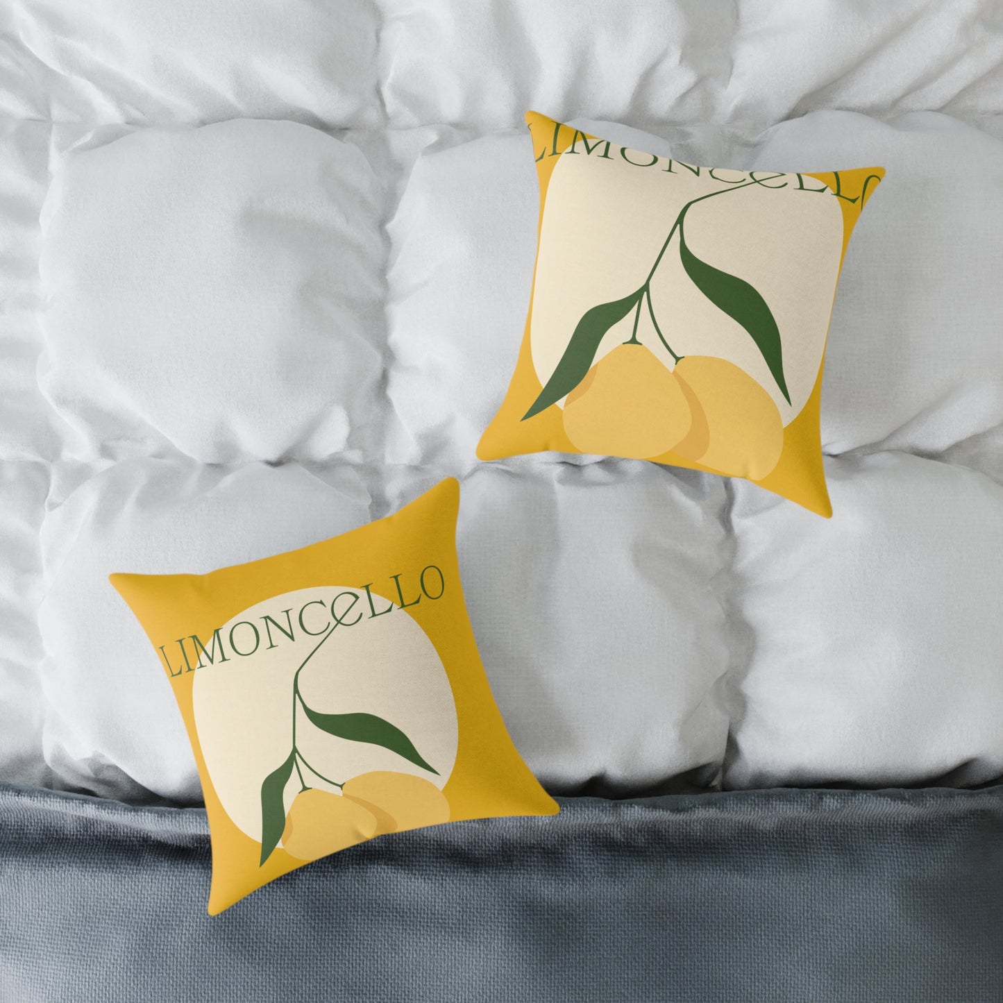 Limoncello Lemon Square Pillow – Brighten Up Your Home Decor