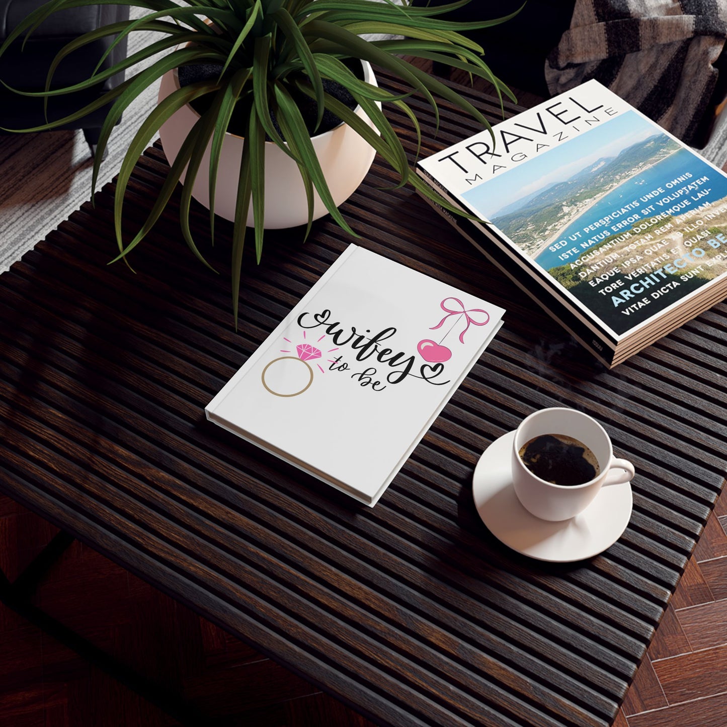 Wifey to Be Journal, Engagement Gift, Bridal Shower Journal, Wedding Planning Notebook, Bride-to-Be Diary
