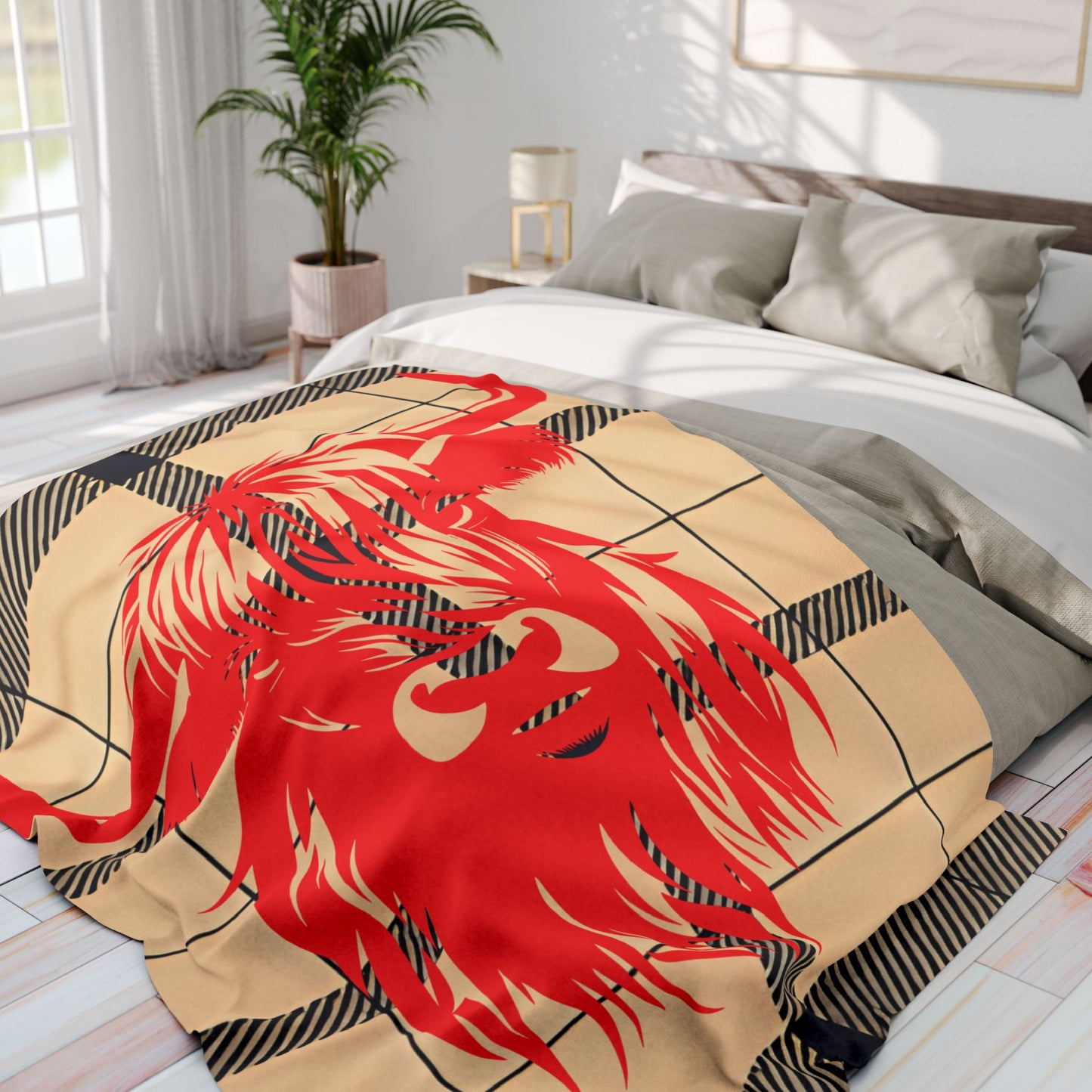 Cozy Highlander Fleece Blanket - Warm Throw for Home Decor, Camping, Cozy Nights, Rustic Gifts, Celebration