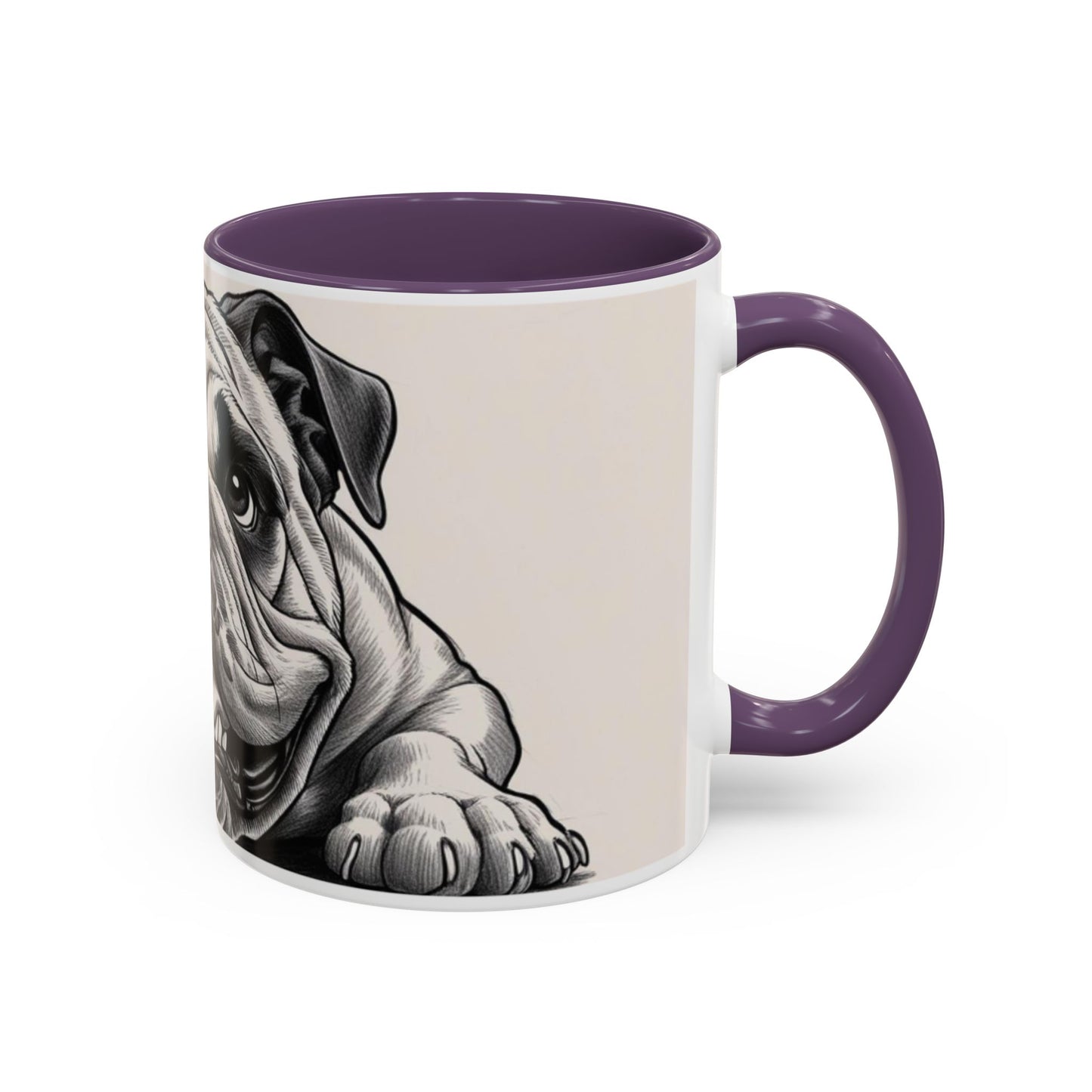 Cute Bulldog Coffee Mug - Accent Your Morning with Adorable Pet Art