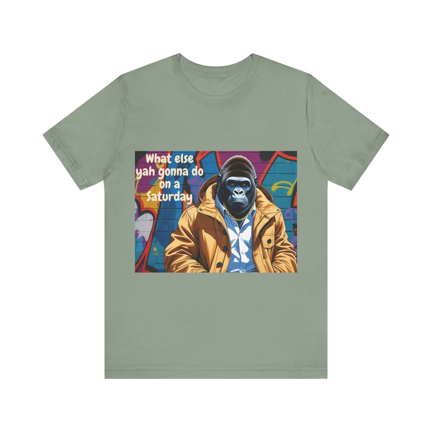 Urban Gorilla Tee - Weekend Vibes, Funny Graphic Shirt, Casual Style, Gift for Him/Her, Skate and Streetwear Fashion
