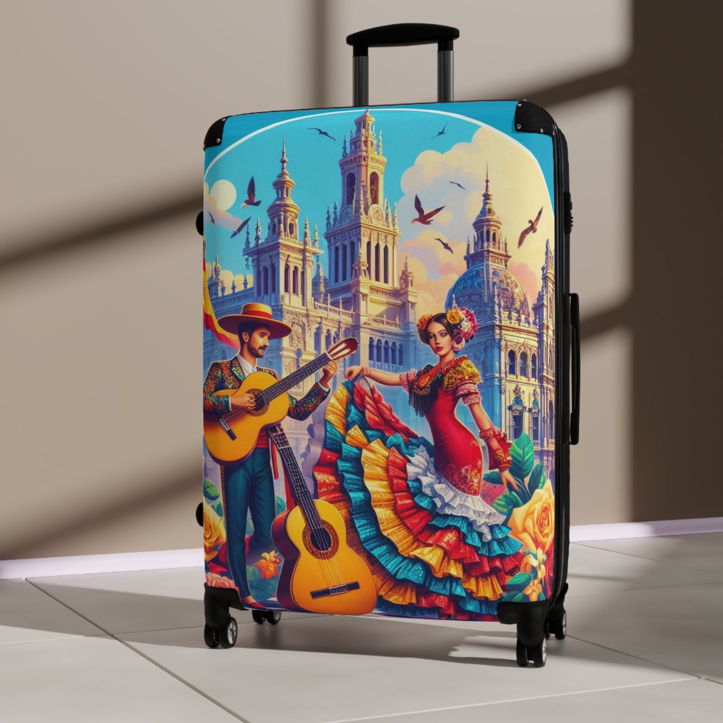 Vibrant Mariachi Suitcase - Colorful Travel Luggage for Adventure Seekers