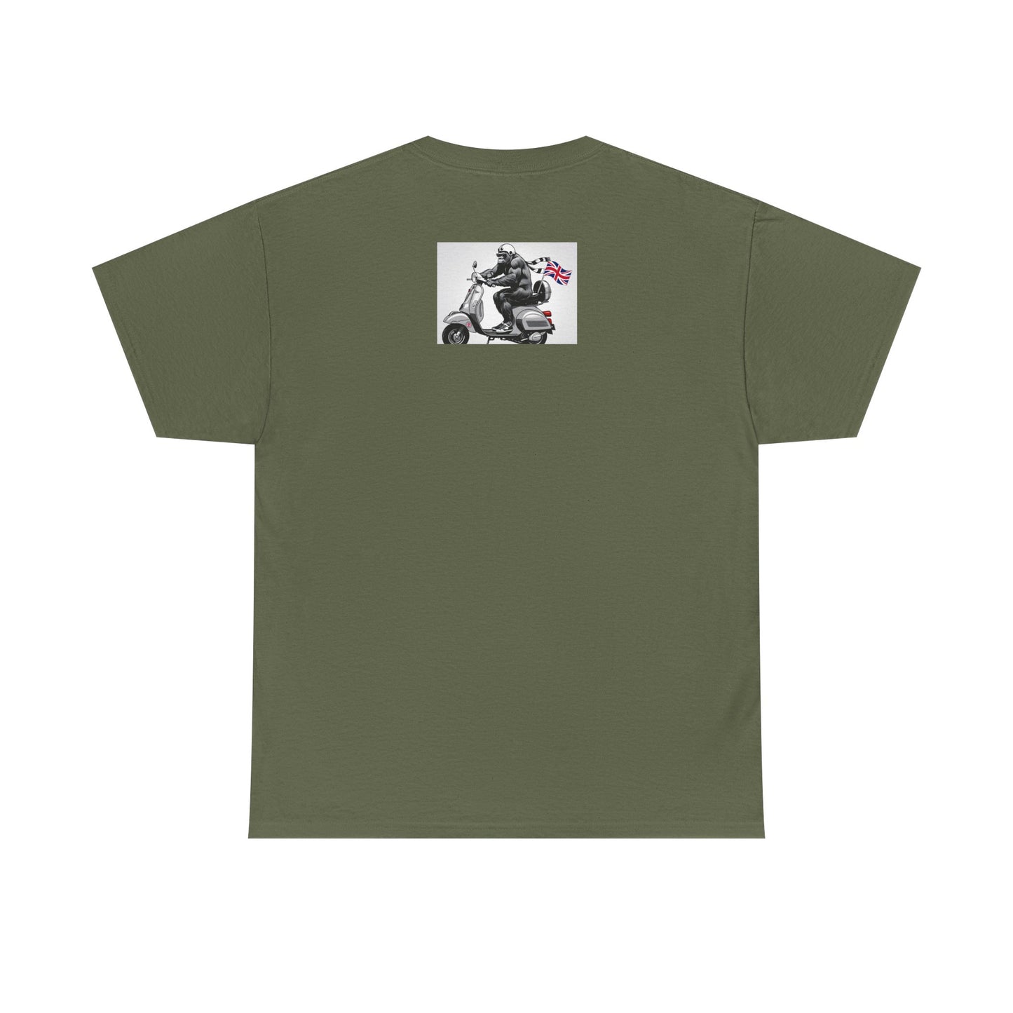 Cool Gorilla Scooter Tee, Unisex Graphic Tee, Fun Animal T-Shirt, Unique Gift for Him, Casual Summer Shirt, Motorcycle Enthusiast Apparel