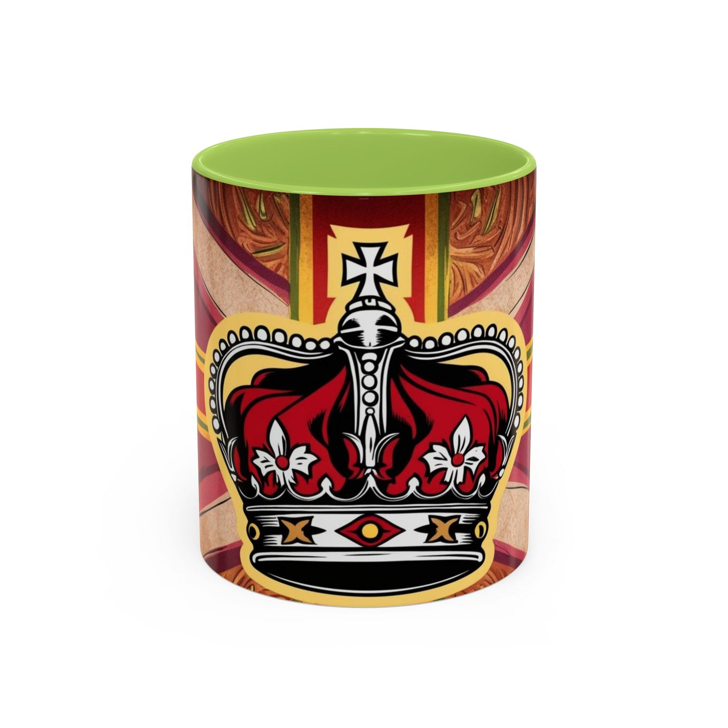 Crown Accent Coffee Mug: Royal Decor, Gift for Coffee Lovers, Unique Mug for Home, Office, Birthdays, Special Occasions, Artful Design
