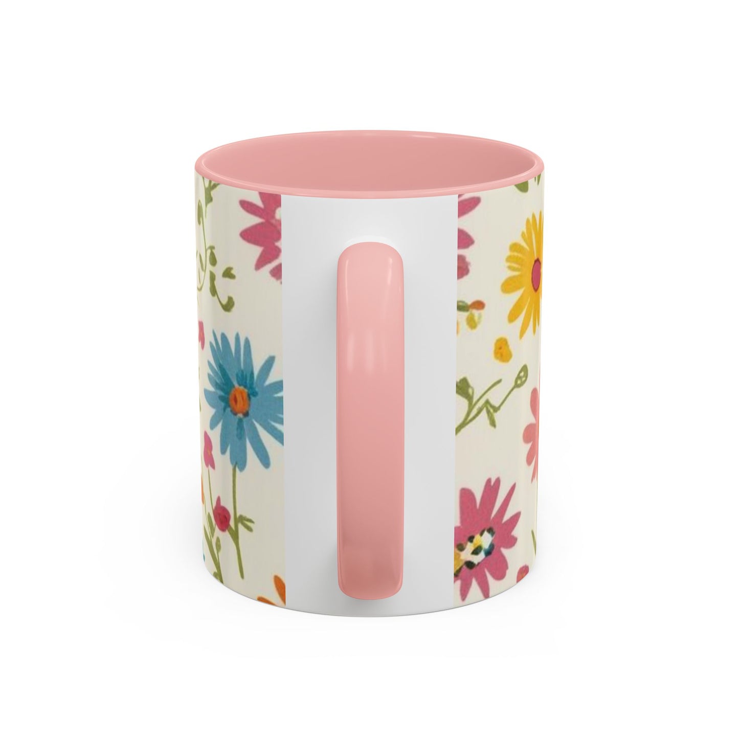 Floral Accent Coffee Mug – Vibrant Flower Design for Everyday Joy