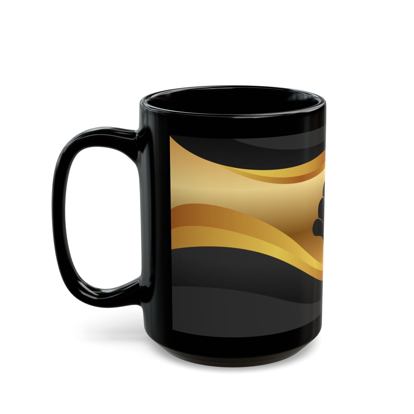 Elegant Black Mug - Stylish Coffee Cup, Unique Gift for Coffee Lovers, Home Decor, Birthday, Wedding, Anniversary