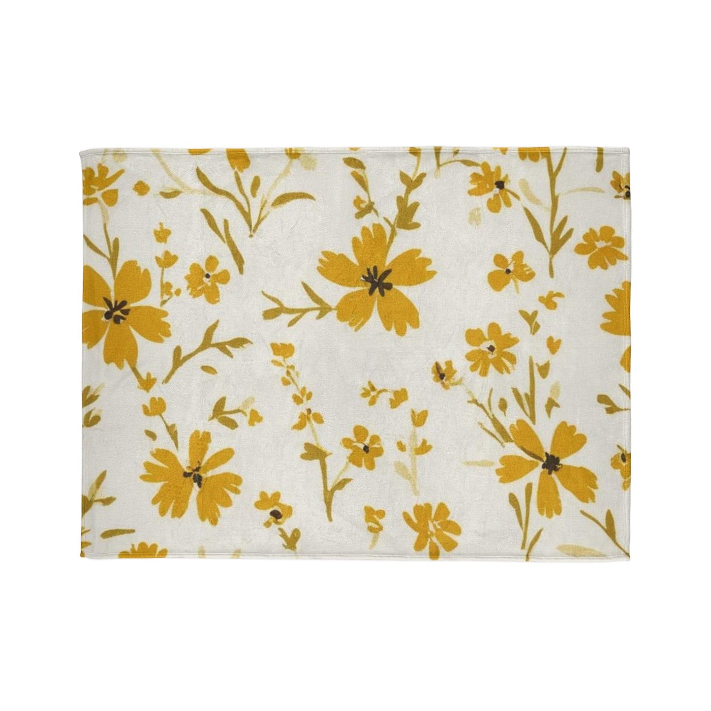 Cozy Floral Polyester Blanket - Soft Throw for Home Decor