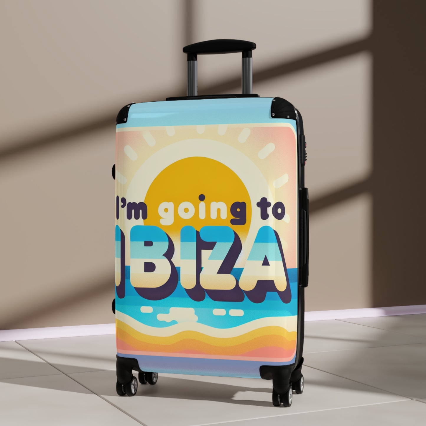 Colorful Ibiza Suitcase – Perfect for Travelers