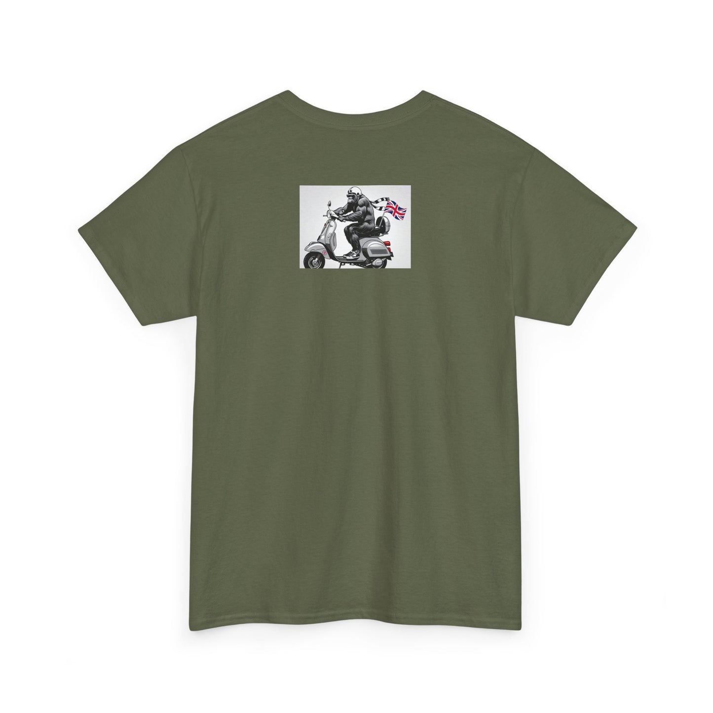 Cool Gorilla Scooter Tee, Unisex Graphic Tee, Fun Animal T-Shirt, Unique Gift for Him, Casual Summer Shirt, Motorcycle Enthusiast Apparel