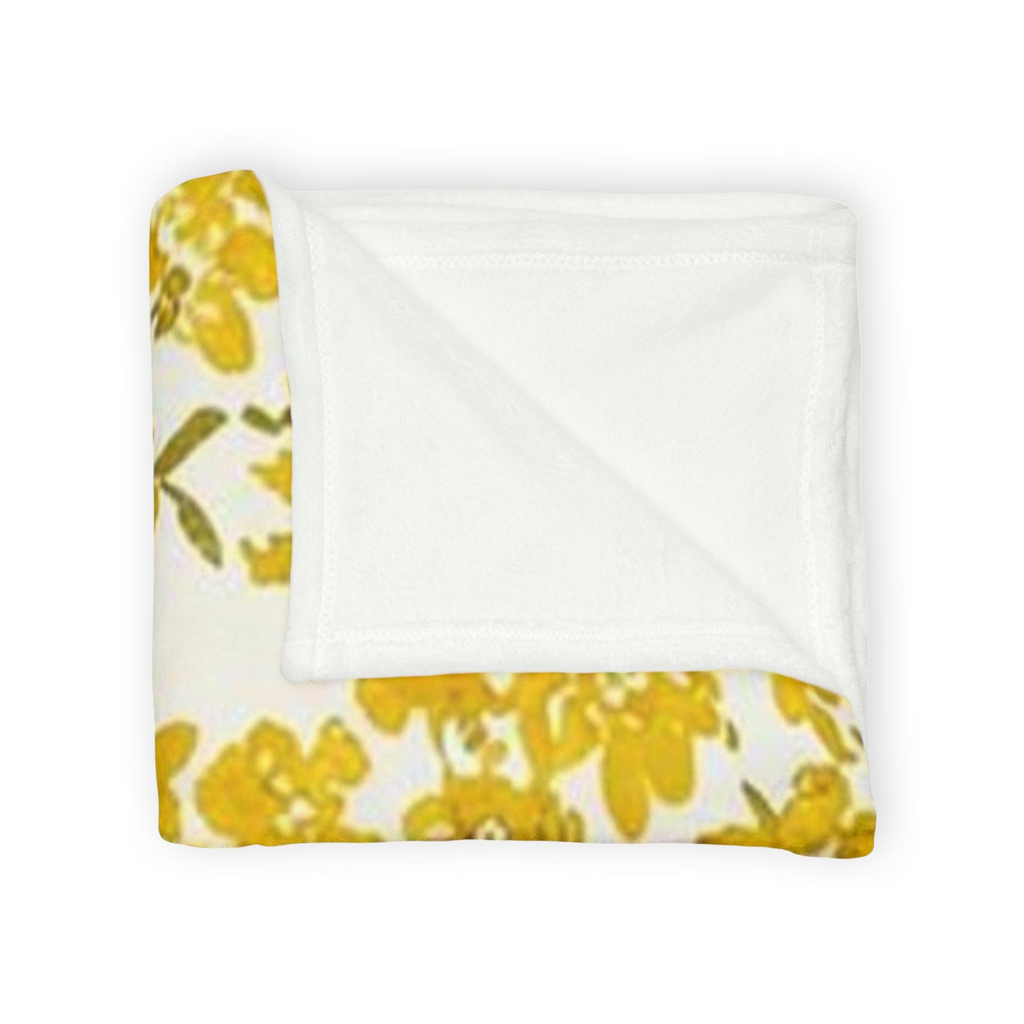 Bright Floral Soft Polyester Blanket - Cozy Spring Vibes for Home Decor