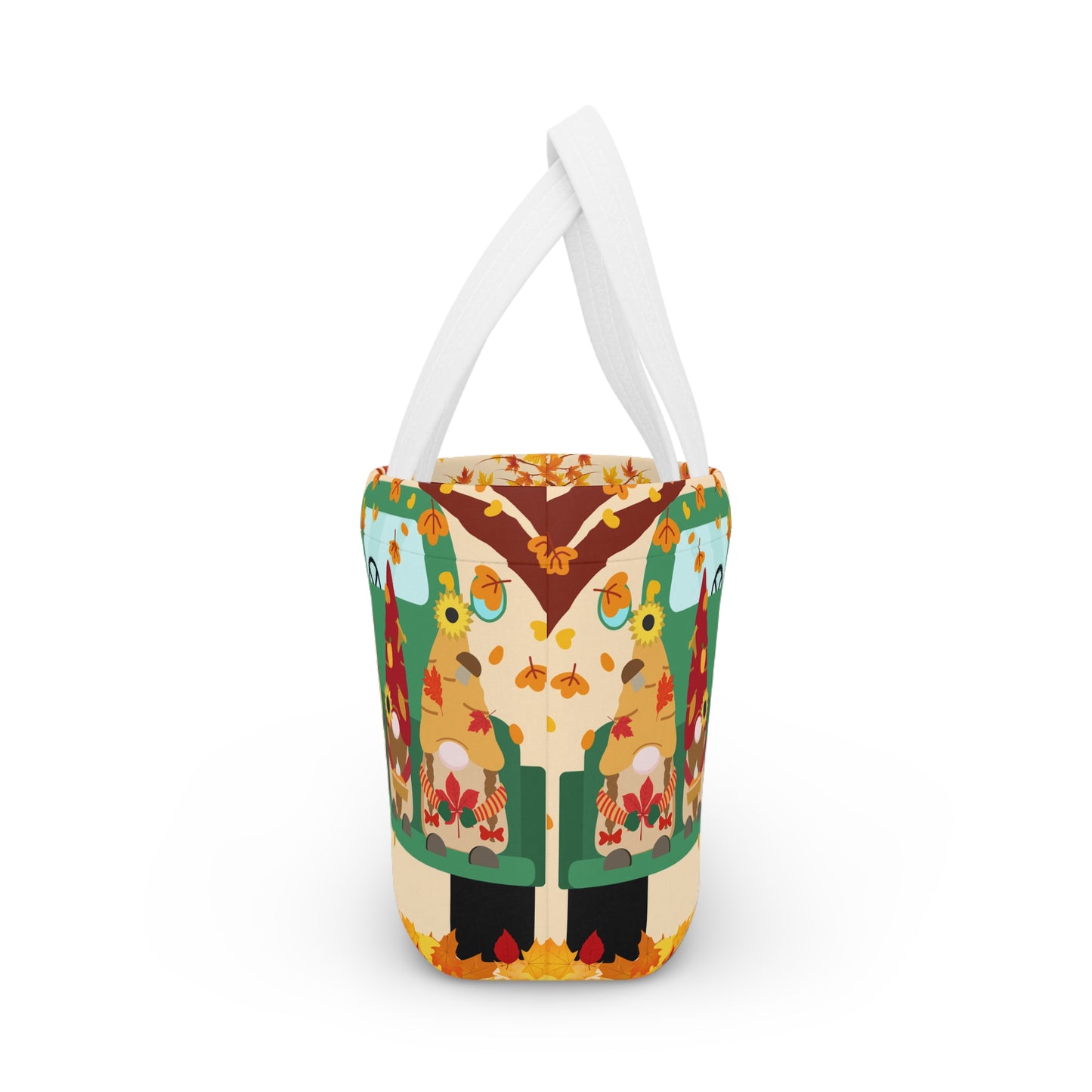 Autumn-Themed Lunch Bag for Kids, Adorable Gnome Design, Tote for School, Picnic, Gifts, Fall Parties, Halloween, Thanksgiving