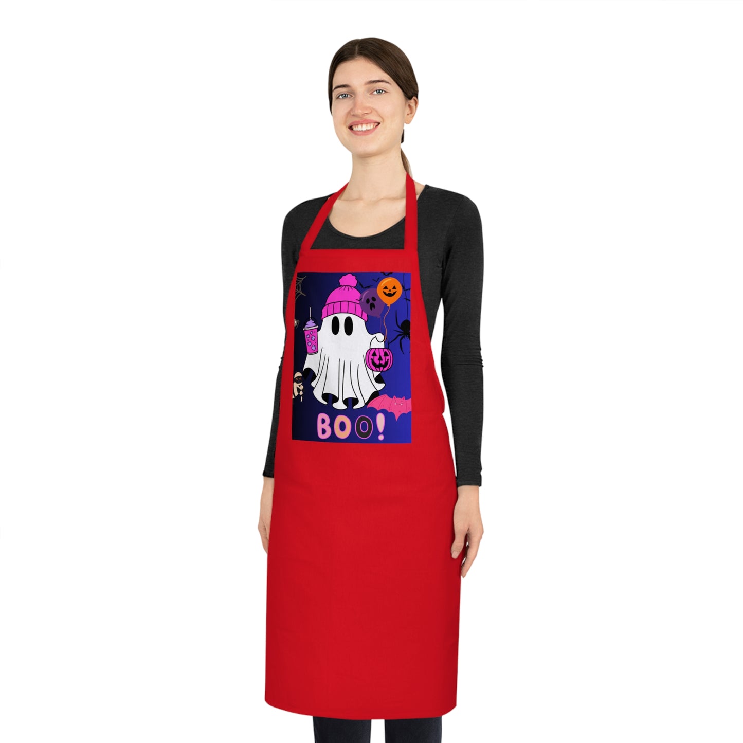 Halloween Cotton Apron, Ghost Print Cooking Apron, Boo! Apron for Baking, Perfect for Halloween Parties, Kitchen Gift for Adults, Fun [...]