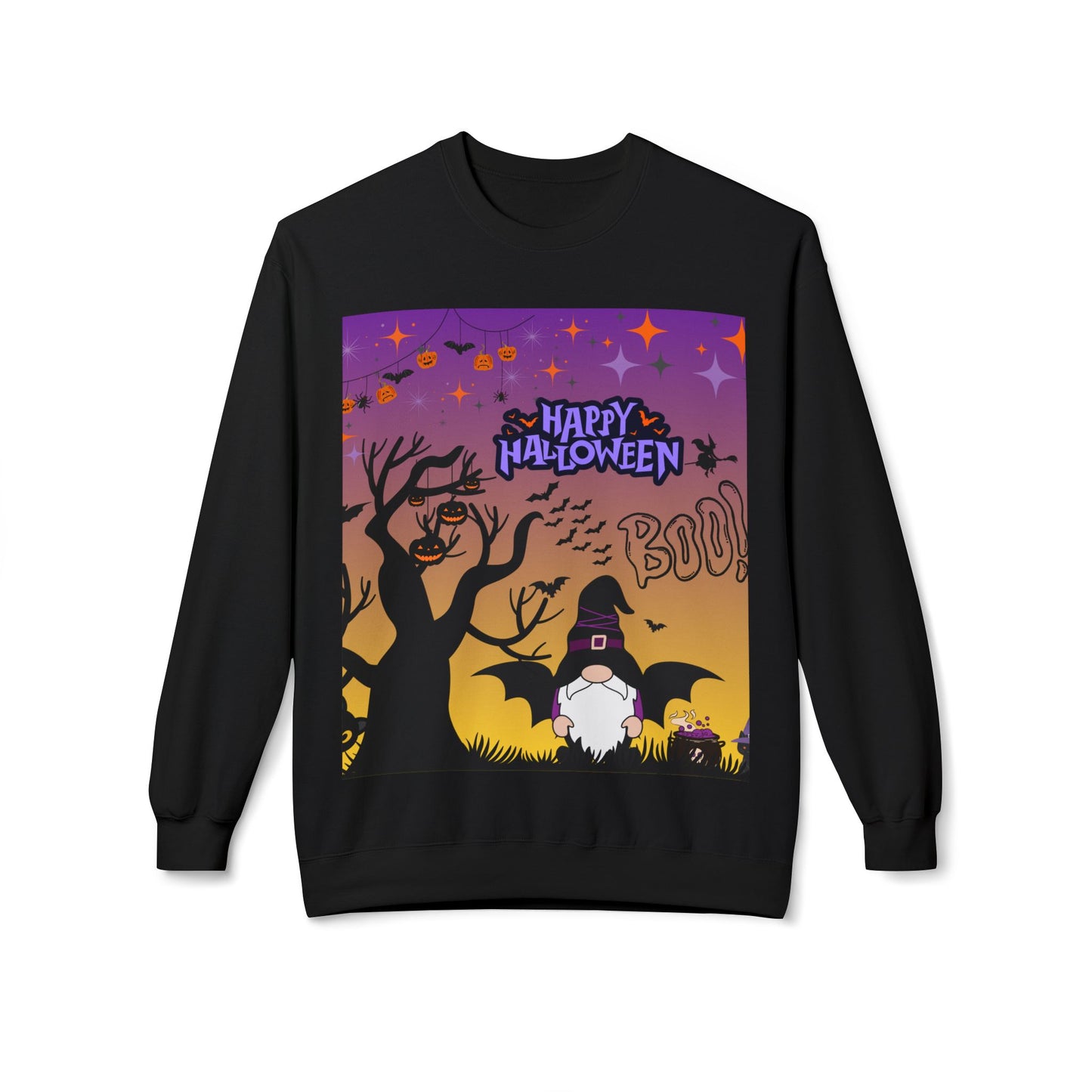 Halloween Crewneck Sweatshirt, Unisex Fleece Top, Funny Fall Apparel, Spooky Season Sweater, Cozy Halloween Outfit, Gift for Her/Him