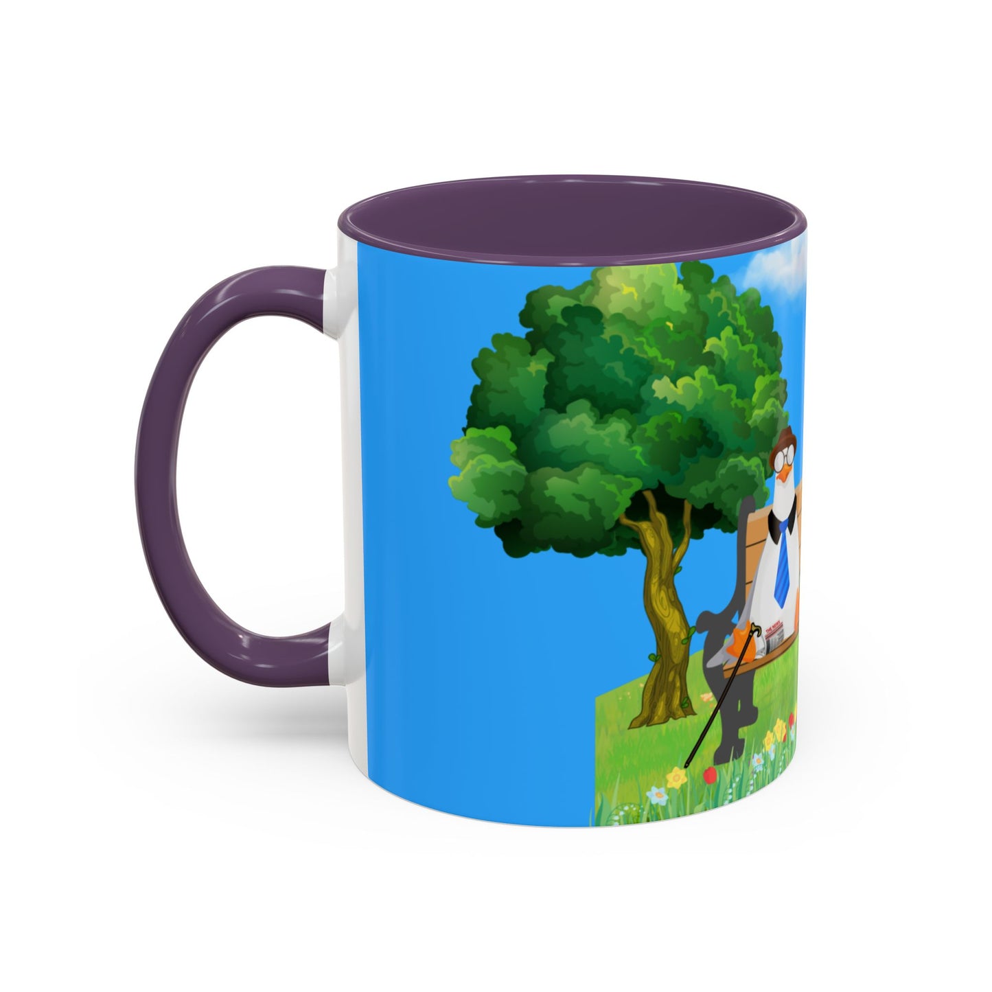 Whimsical seagull Coffee Mug, Cute Animal Mug, Gift for Coffee Lovers, Nature Scene, Funny Gift, Perfect for Any Occasion