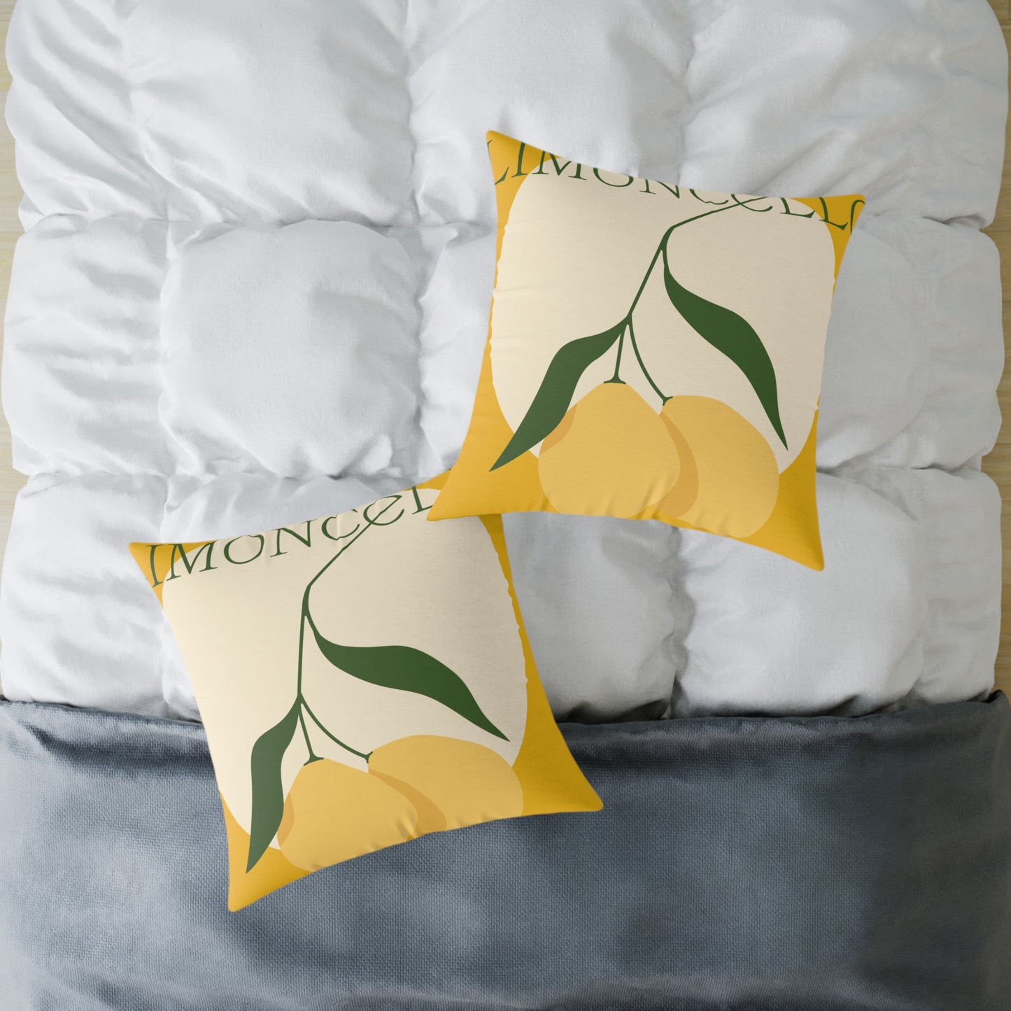 Limoncello Lemon Square Pillow – Brighten Up Your Home Decor