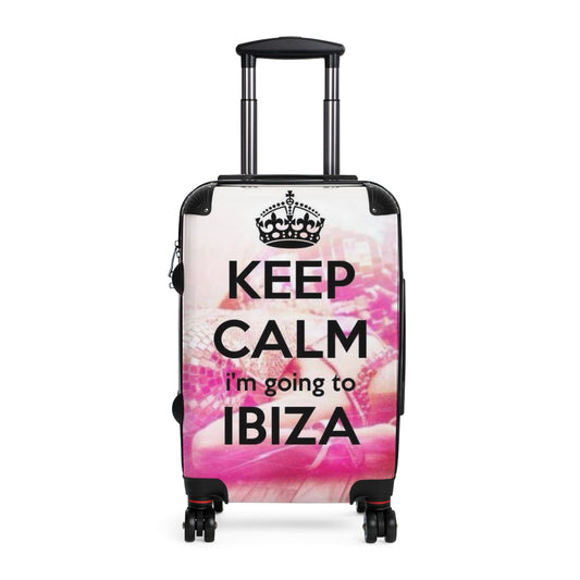 Keep Calm Ibiza Suitcase - Stylish Travel Luggage for Vacation Getaways