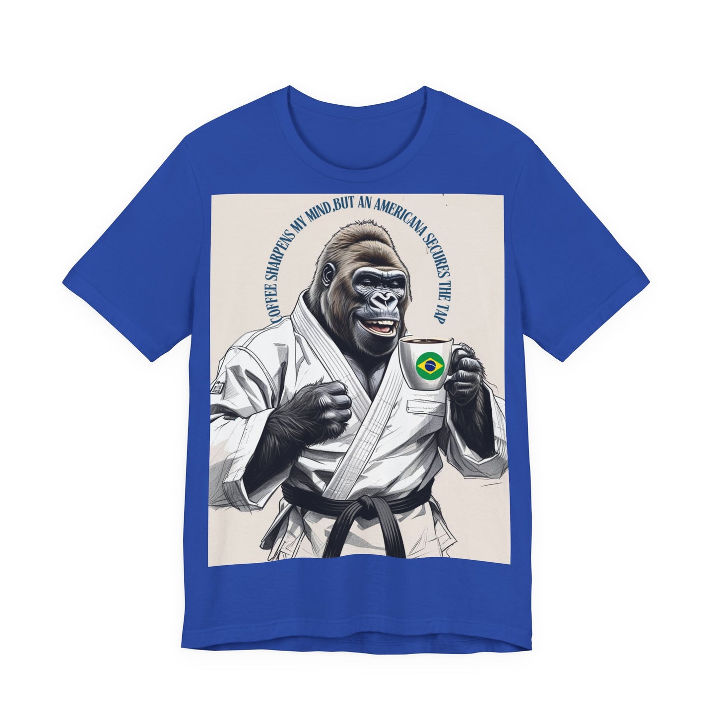 Gorilla Karate Tee, Fun Unisex Short Sleeve Shirt, Jiu-Jitsu Gift, Animal Lover Apparel, Martial Arts Fan Tee