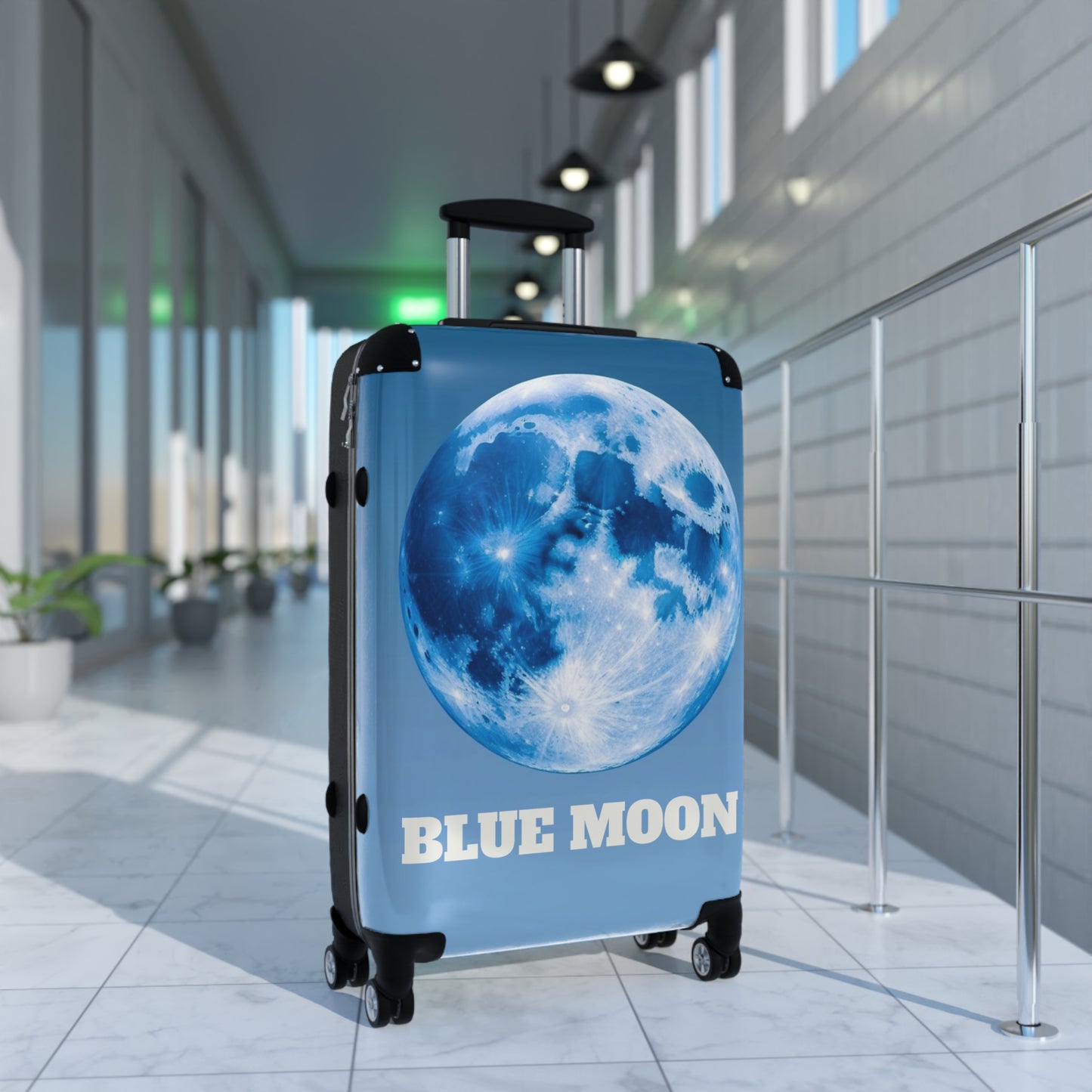 Blue Moon Travel Suitcase - Stylish Luggage for Adventurers