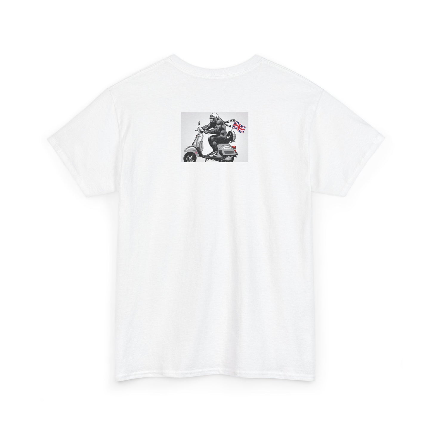 Cool Gorilla Scooter Tee, Unisex Graphic Tee, Fun Animal T-Shirt, Unique Gift for Him, Casual Summer Shirt, Motorcycle Enthusiast Apparel