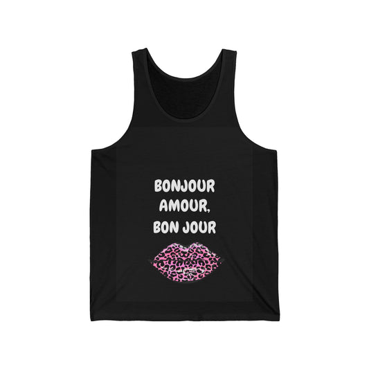 Chic Graphic Tank Top with Kiss Design - Trendy Summer Wear, Perfect Gift for Her, Casual Fashion, Vacation Outfit, Birthday Gift