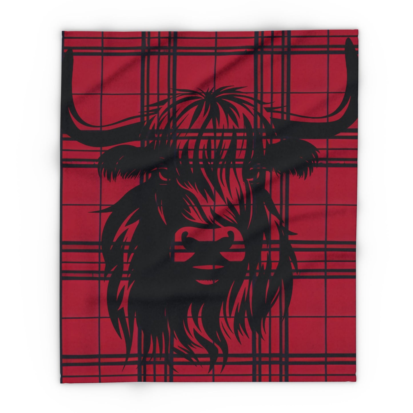 Cozy Highland Cattle Fleece Blanket - Perfect for Home Decor, Gift for Animal Lovers, Winter Warmth, Rustic Style