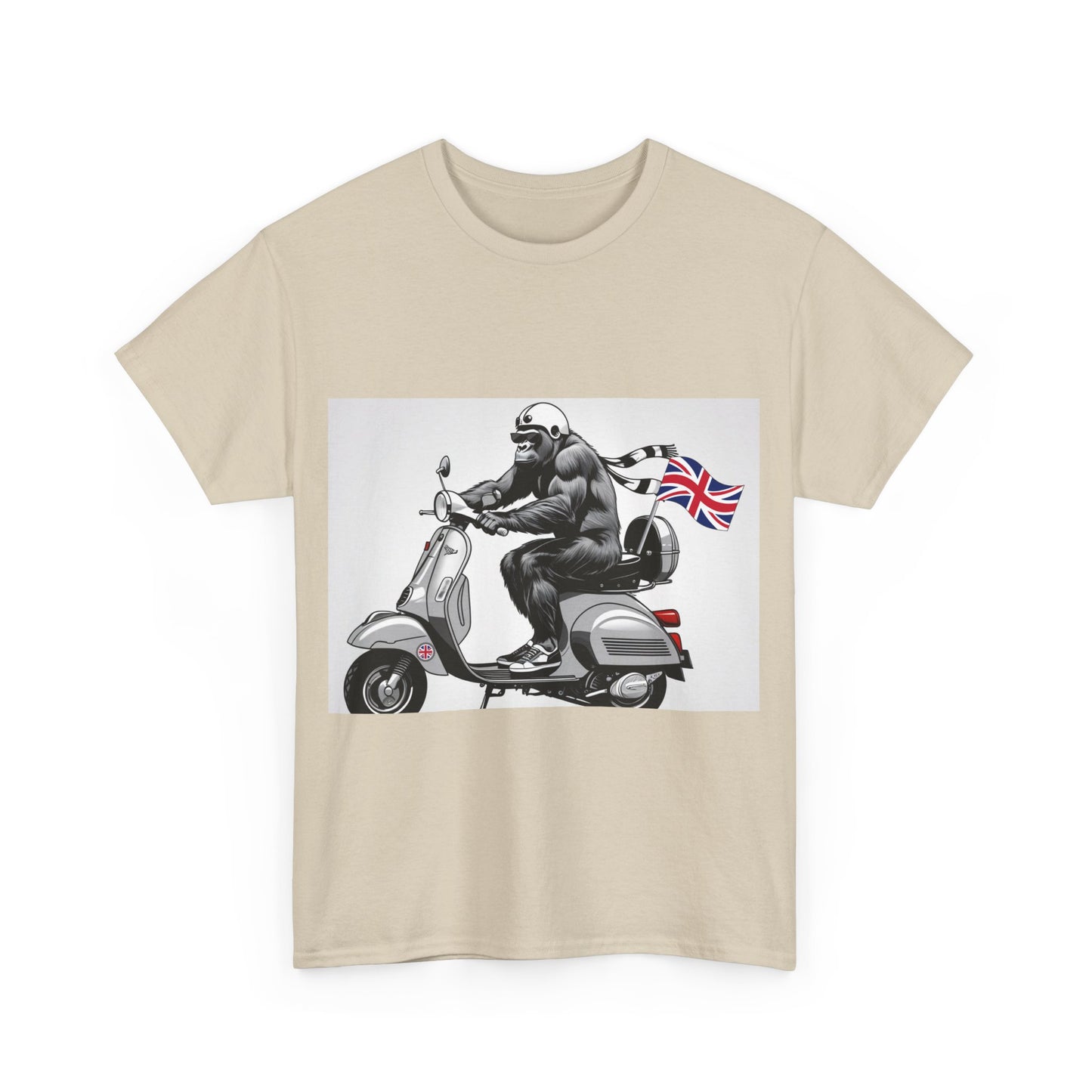 Cool Gorilla Scooter Tee, Unisex Graphic Tee, Fun Animal T-Shirt, Unique Gift for Him, Casual Summer Shirt, Motorcycle Enthusiast Apparel