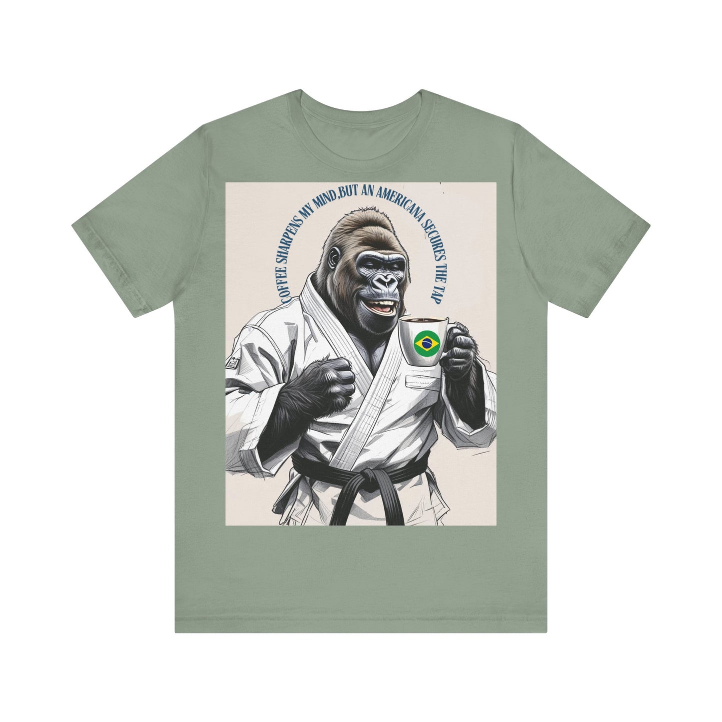 Gorilla Karate Tee, Fun Unisex Short Sleeve Shirt, Jiu-Jitsu Gift, Animal Lover Apparel, Martial Arts Fan Tee