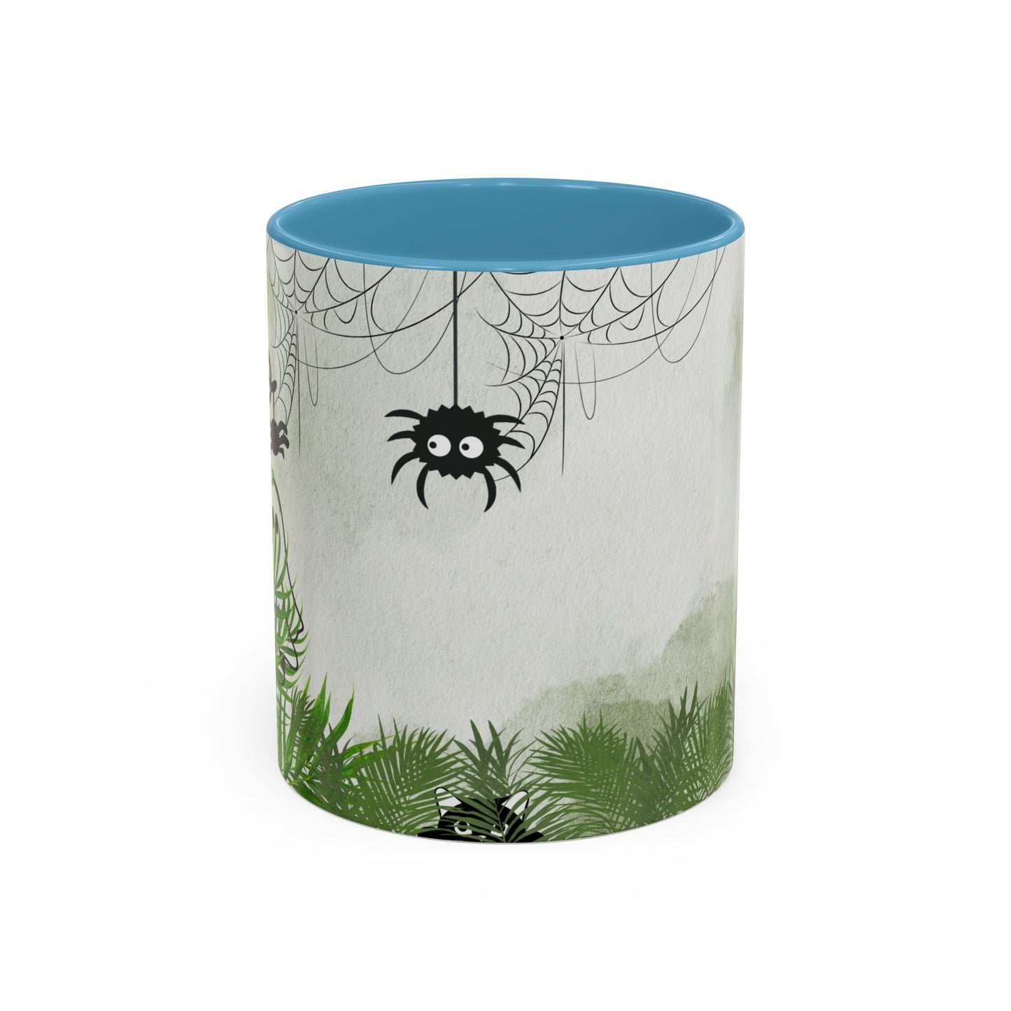 Spider Web Accent Coffee Mug | Halloween Decor, Gift for Creepy Coffee Lovers, Unique Kitchenware, Spooky Mug for Fall