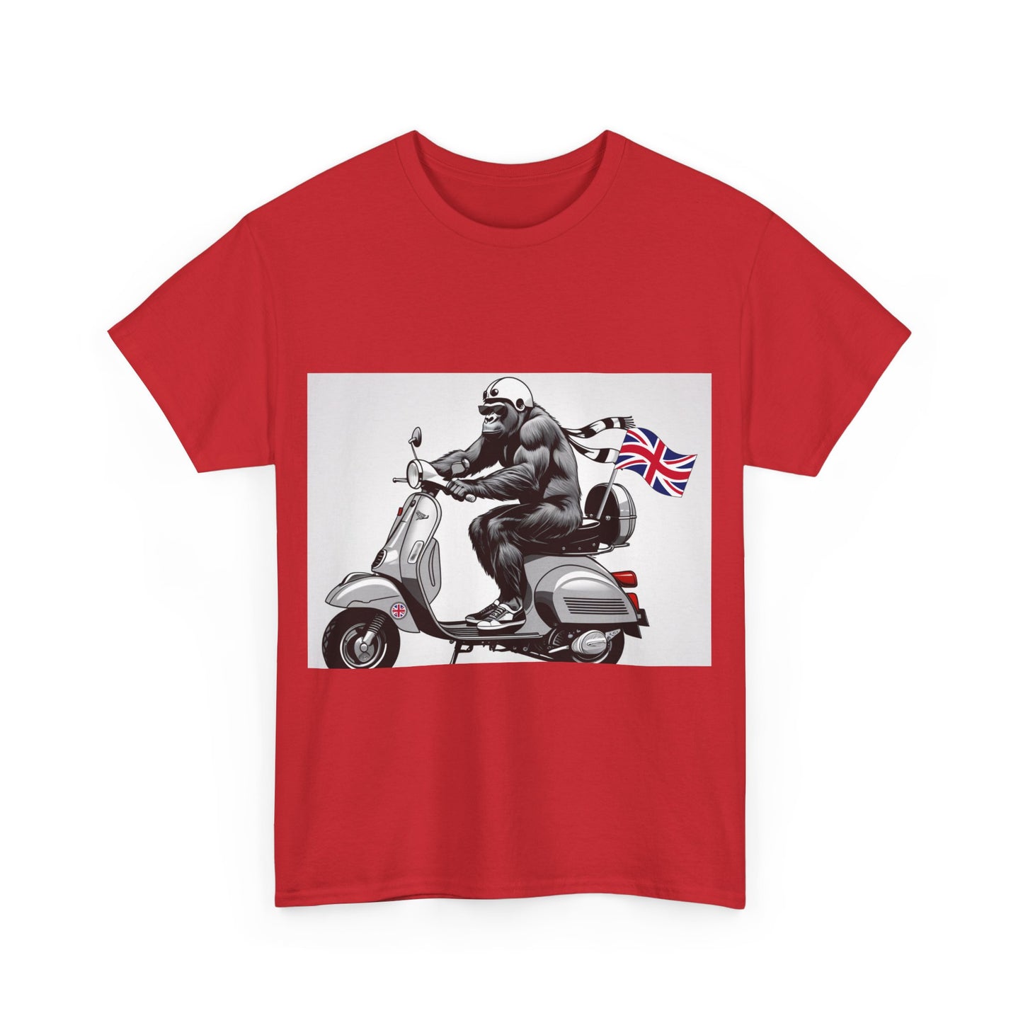 Cool Gorilla Scooter Tee, Unisex Graphic Tee, Fun Animal T-Shirt, Unique Gift for Him, Casual Summer Shirt, Motorcycle Enthusiast Apparel
