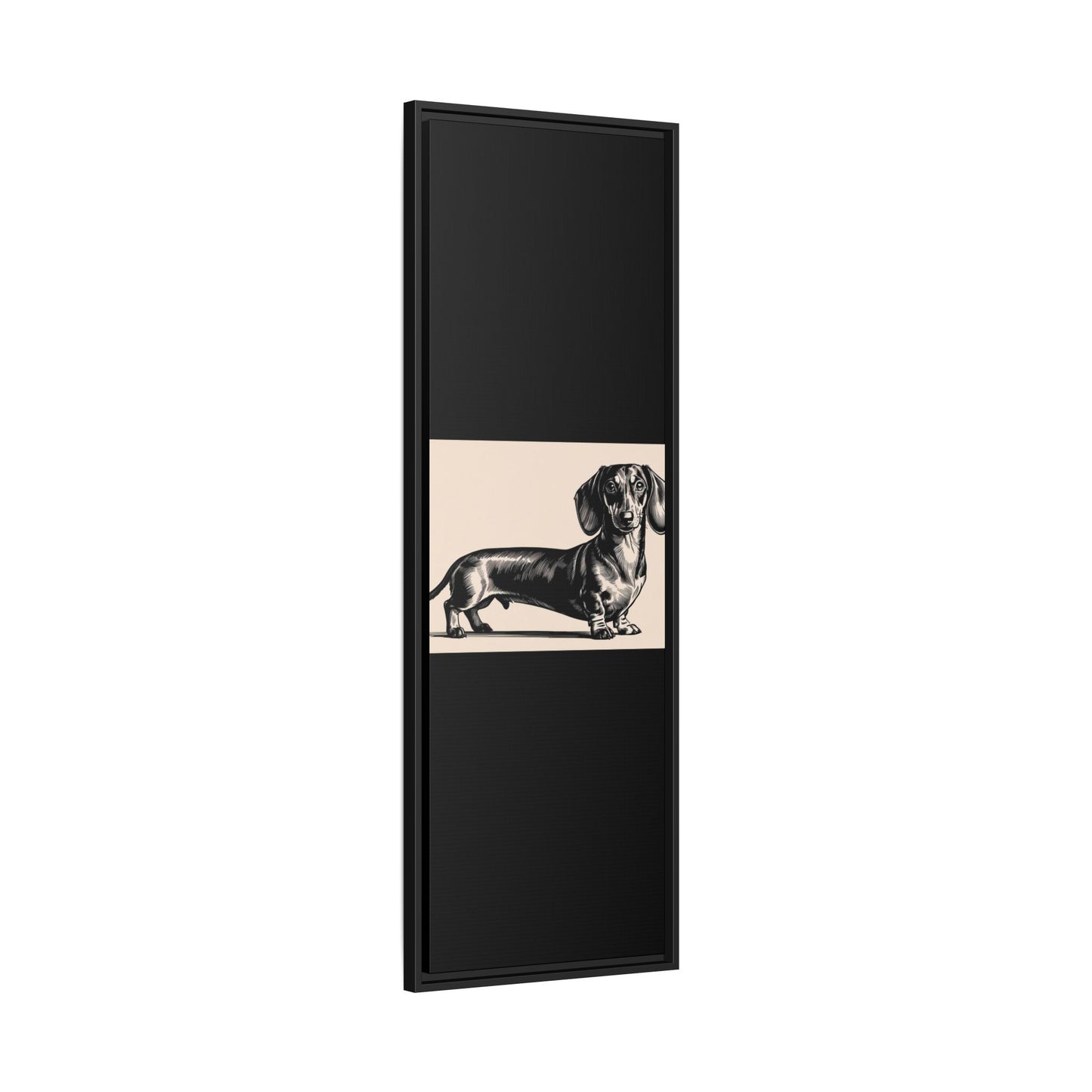 Dachshund Art Print - Charming Framed Canvas Decor for Dog Lovers