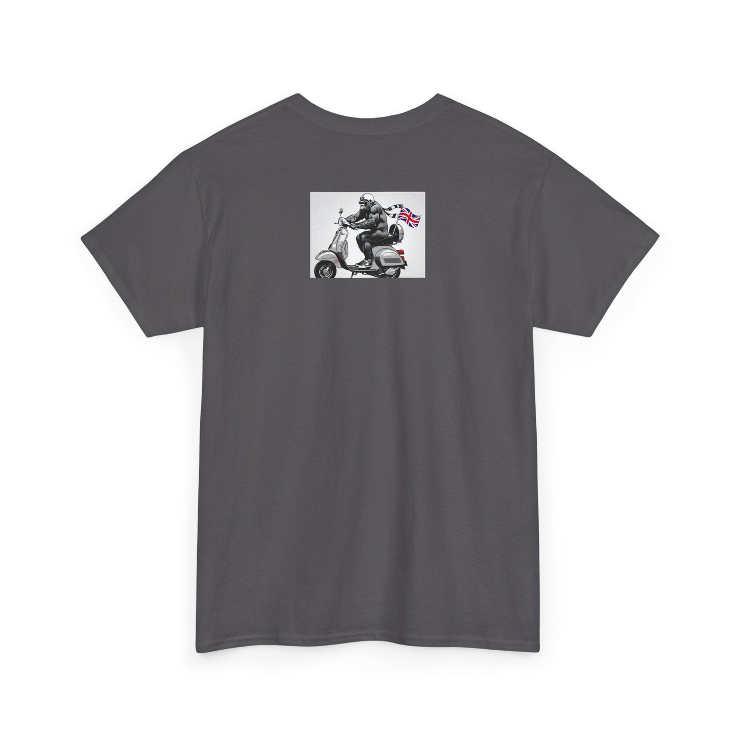 Cool Gorilla Scooter Tee, Unisex Graphic Tee, Fun Animal T-Shirt, Unique Gift for Him, Casual Summer Shirt, Motorcycle Enthusiast Apparel