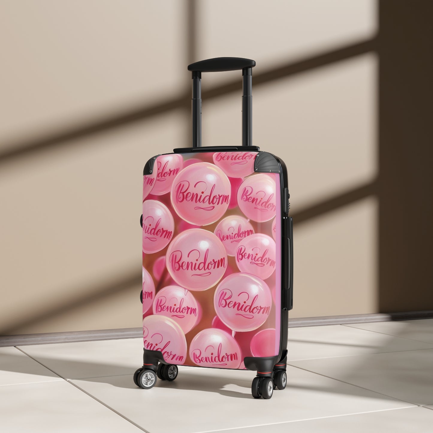 Benidorm-Inspired Stylish Suitcase for Travel Enthusiasts