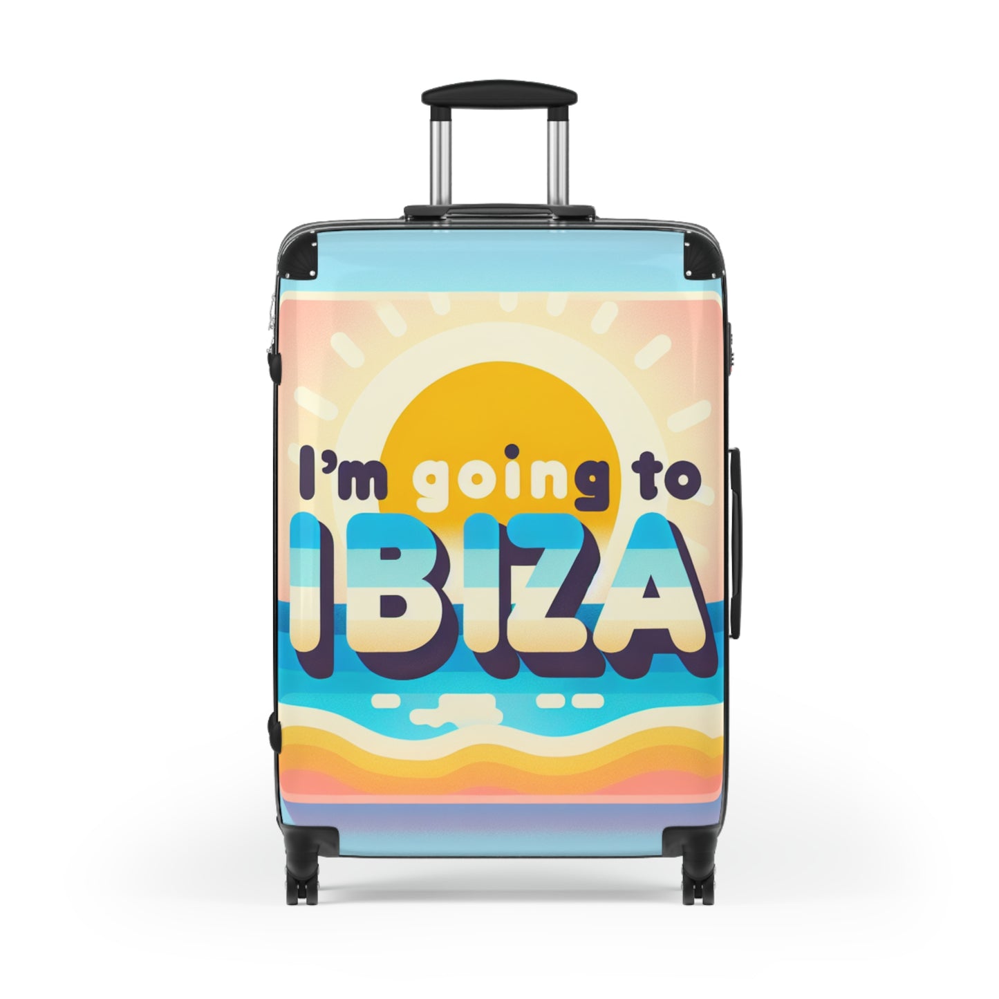 Colorful Ibiza Suitcase – Perfect for Travelers