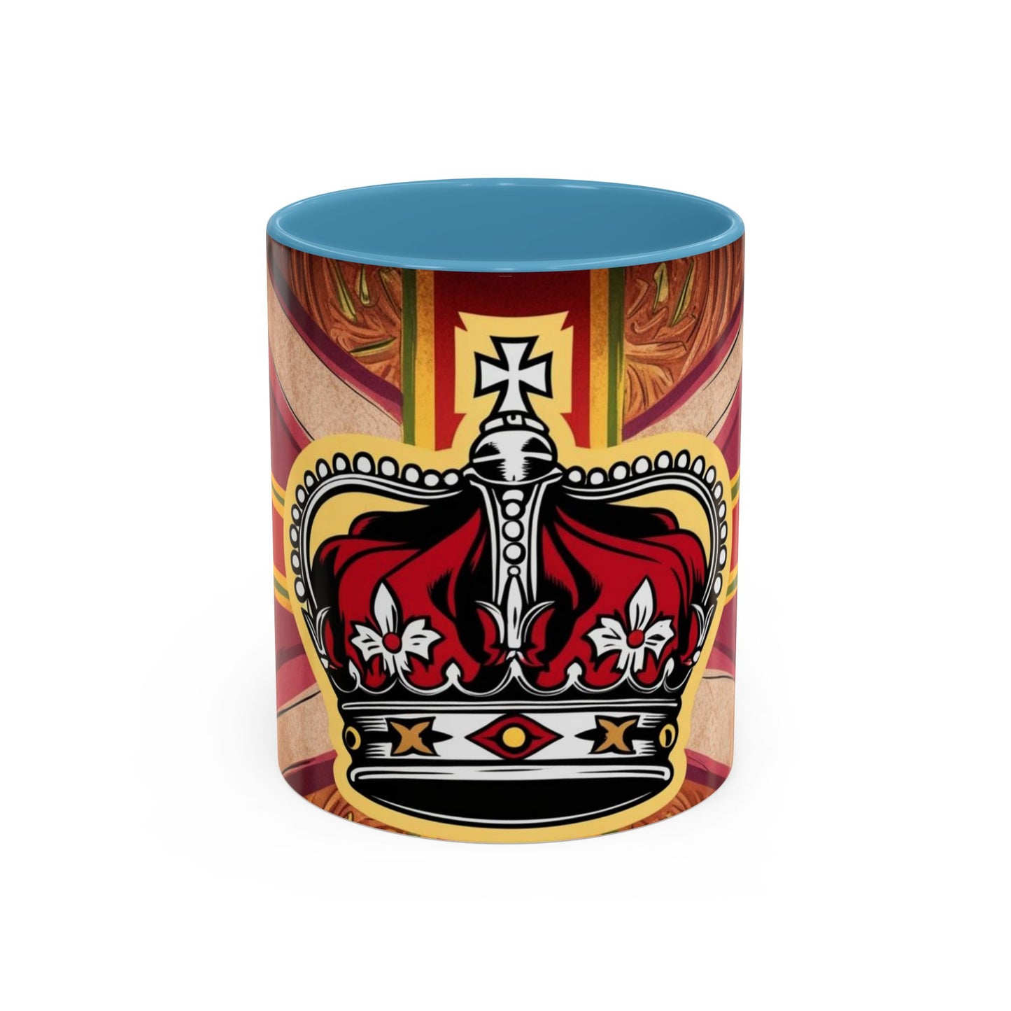 Crown Accent Coffee Mug: Royal Decor, Gift for Coffee Lovers, Unique Mug for Home, Office, Birthdays, Special Occasions, Artful Design