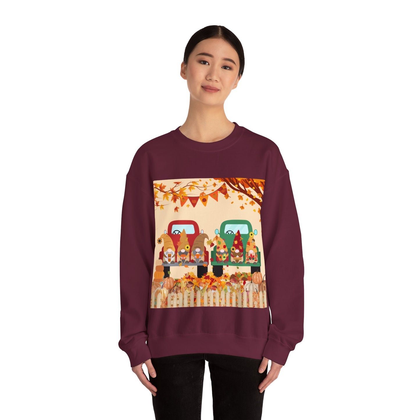 Fall-Themed Sweatshirt, Cozy Unisex Crewneck, Autumn Vibes, Perfect for Thanksgiving, Gifts for Her, Seasonal Fashion