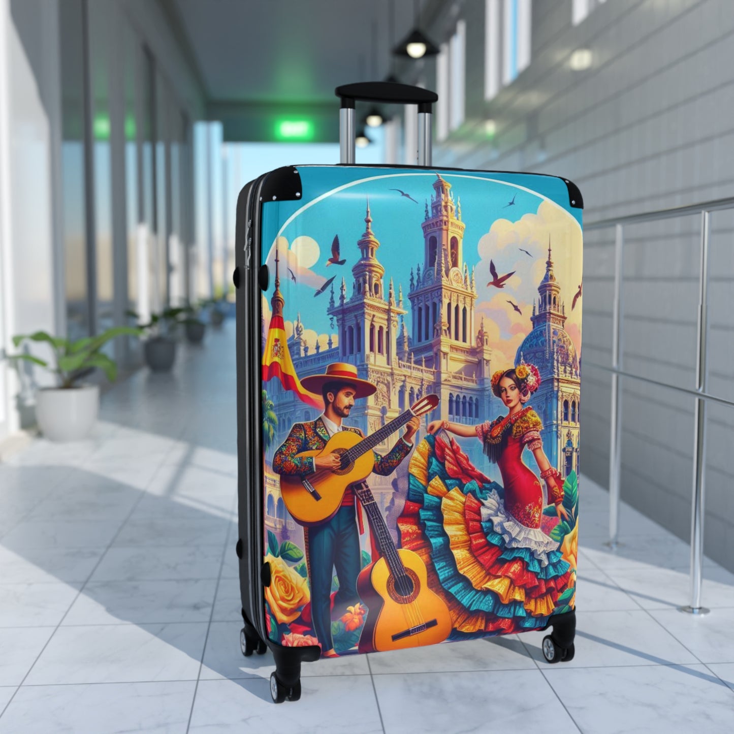 Vibrant Mariachi Suitcase - Colorful Travel Luggage for Adventure Seekers