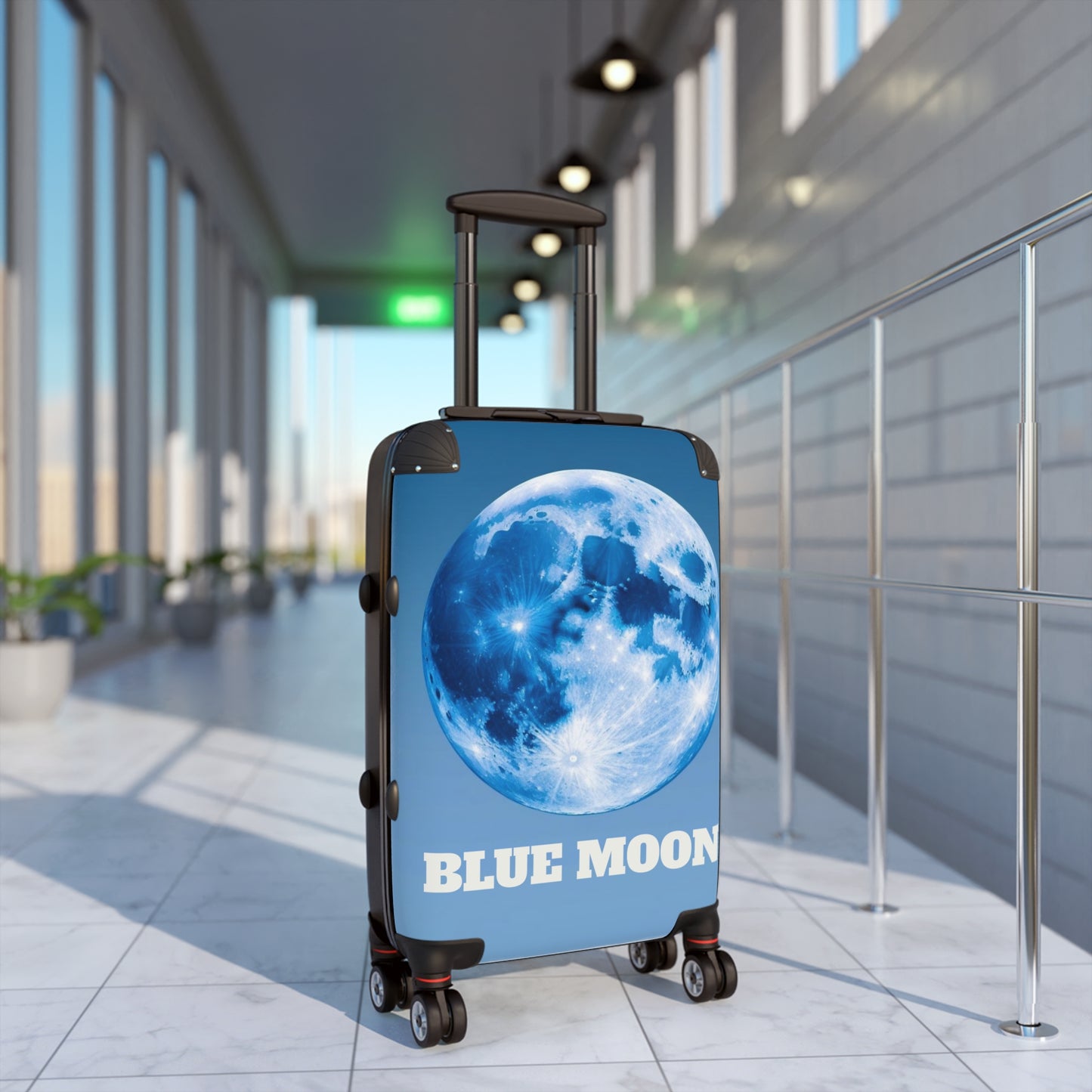 Blue Moon Travel Suitcase - Stylish Luggage for Adventurers