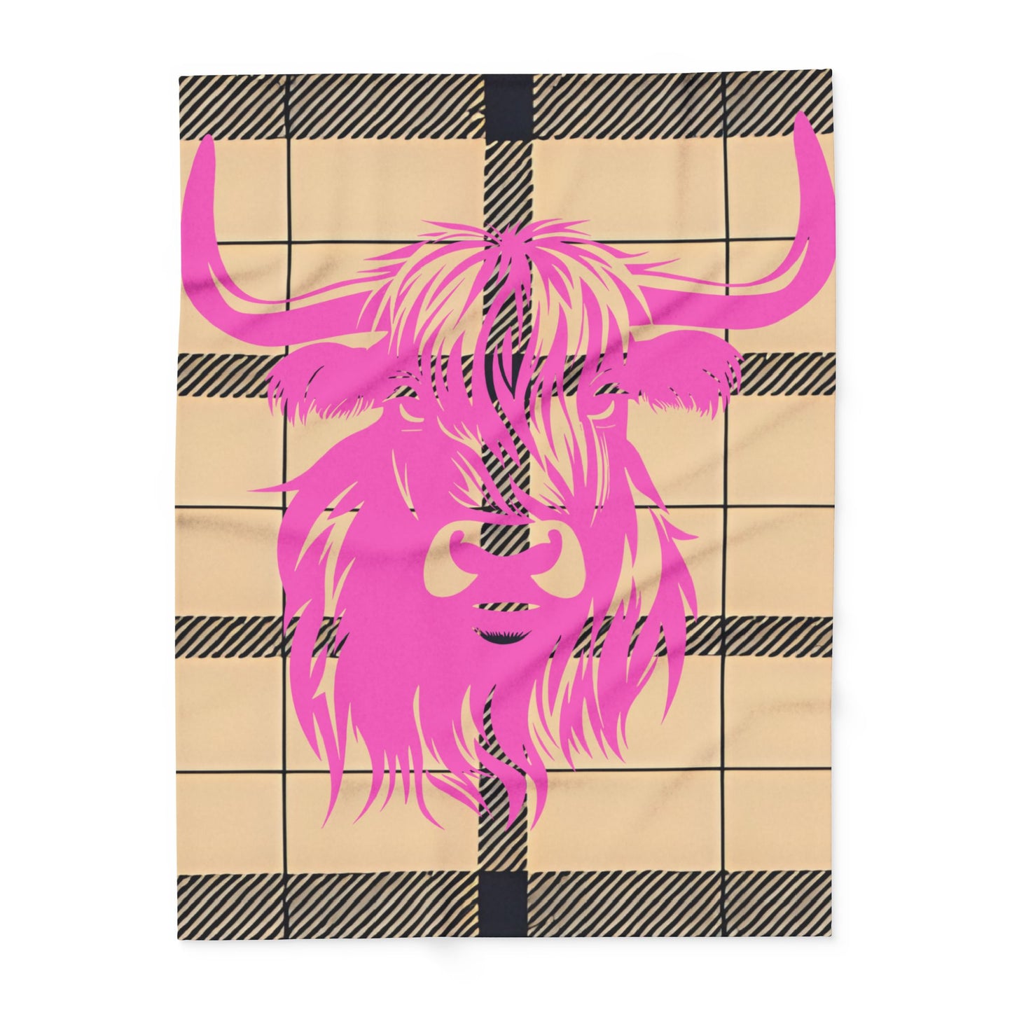 Cozy Highland Cattle Fleece Blanket | Warm Throw for Home Decor, Gift for Animal Lovers, Unique Present for Birthdays, Cozy Nights